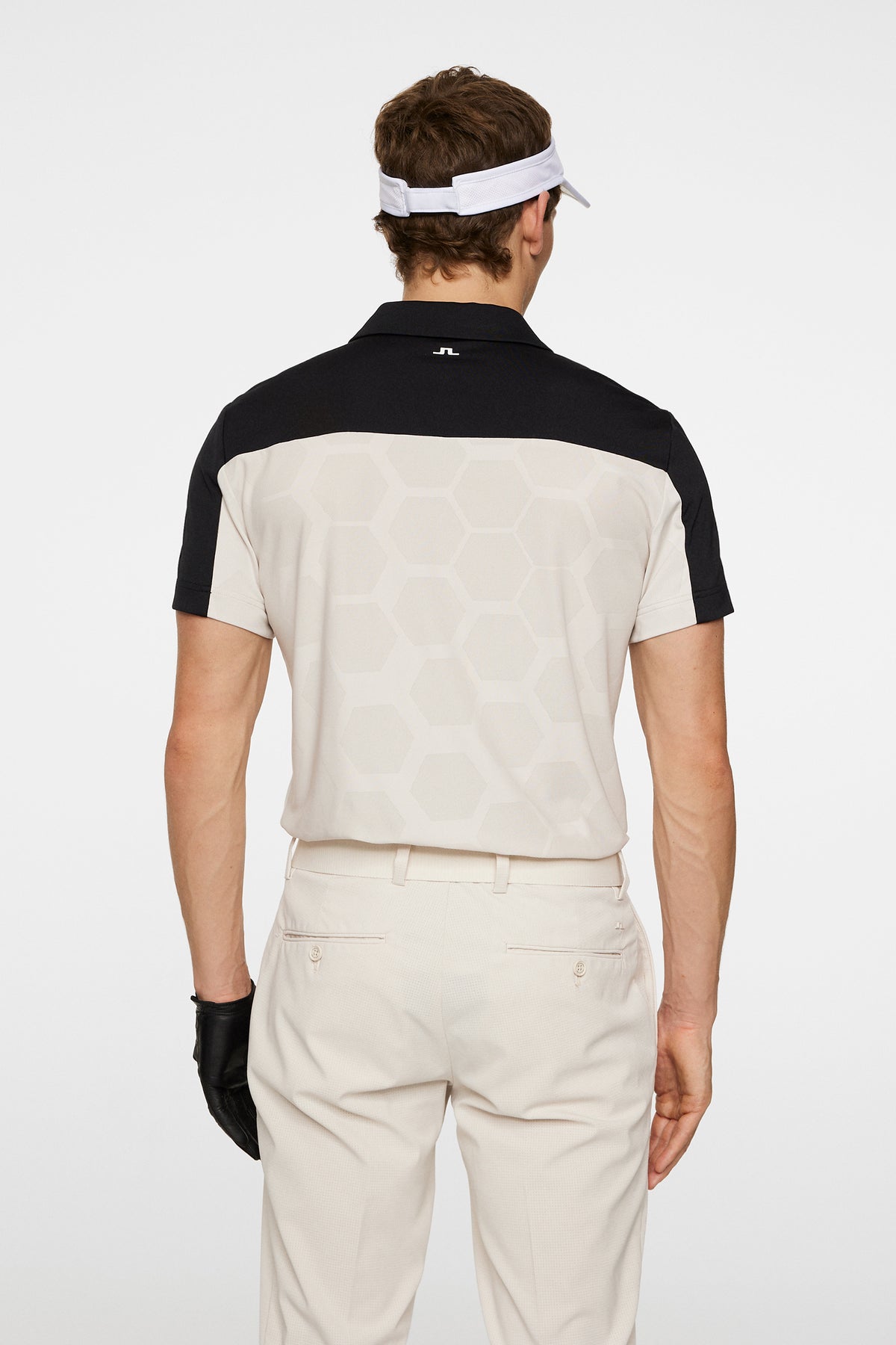 Anders Tour Mesh Slim Fit Polo in Black by J.Lindeberg