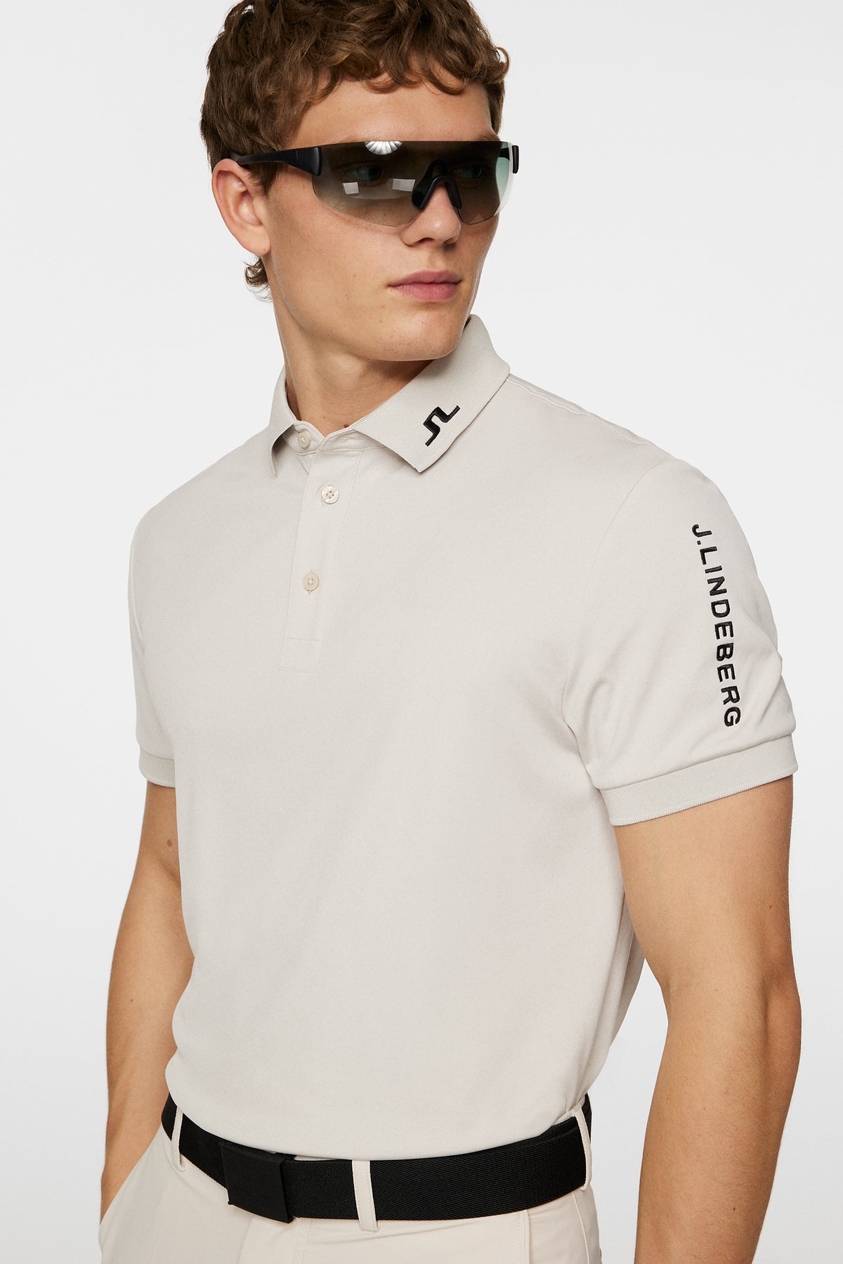 Tour Tech Polo in Moonbeam by J.Lindeberg