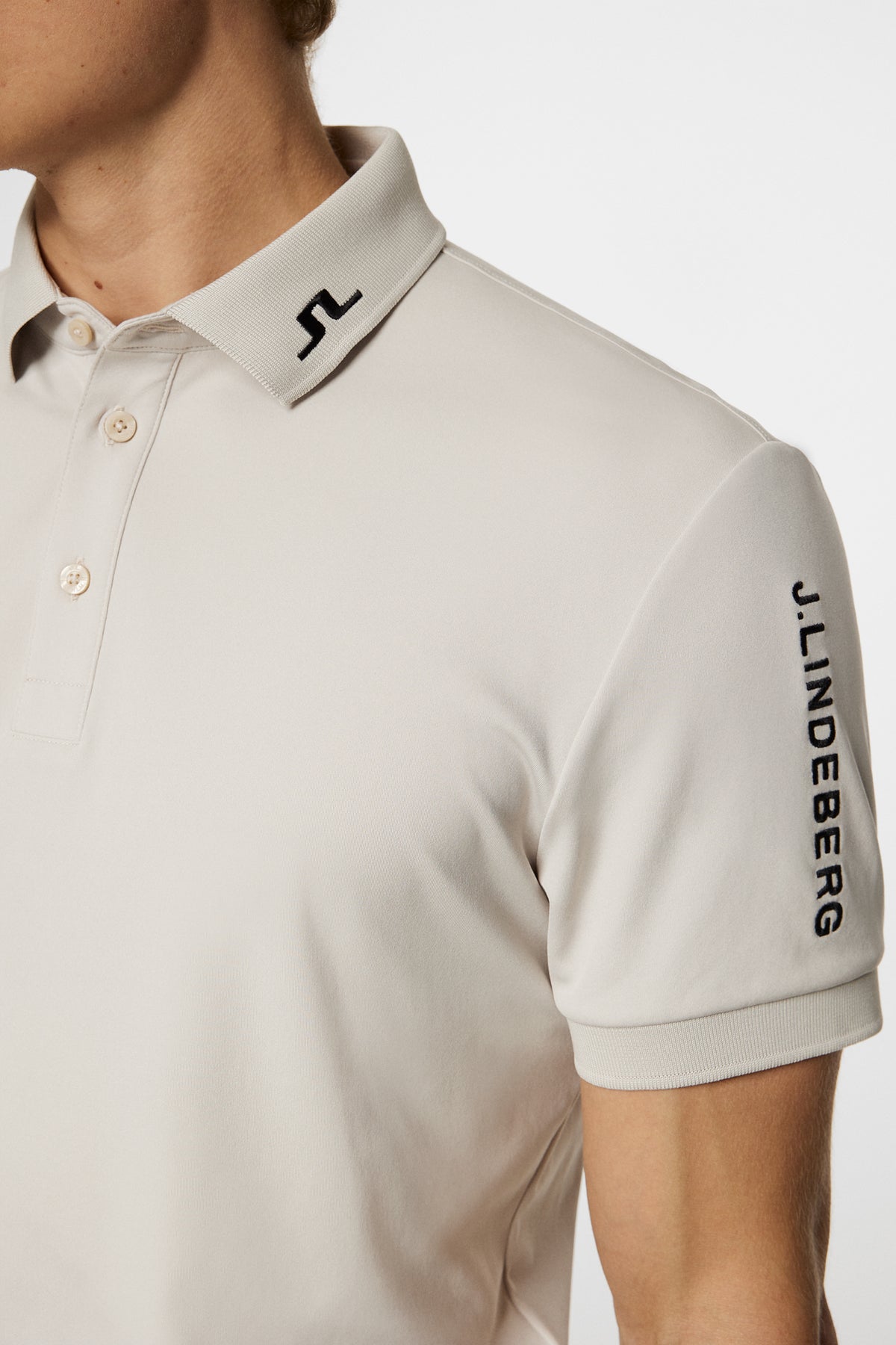 Tour Tech Polo in Moonbeam by J.Lindeberg