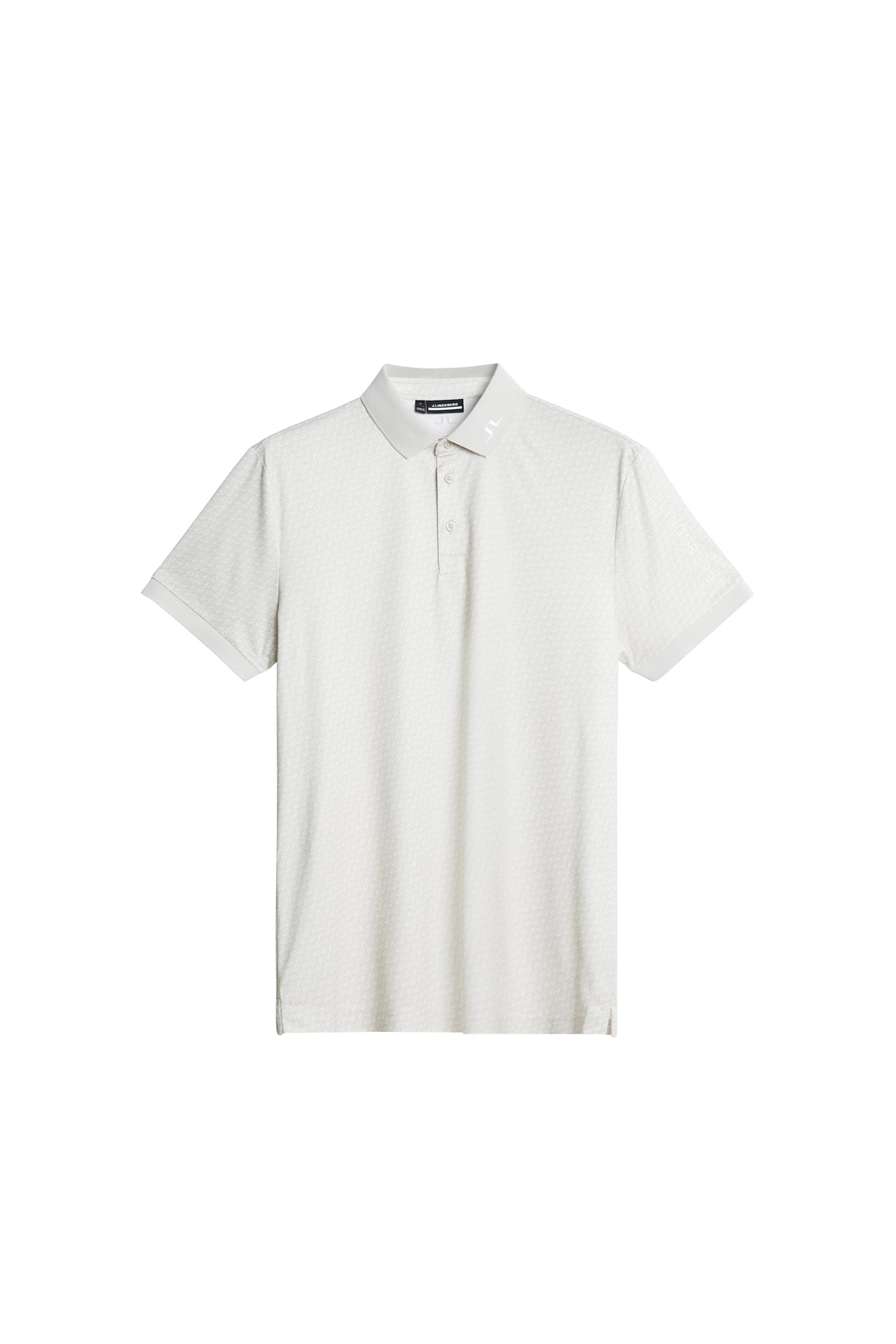 Tour Tech Print Polo in Shadow Bridge Moonbeam S by J.Lindeberg