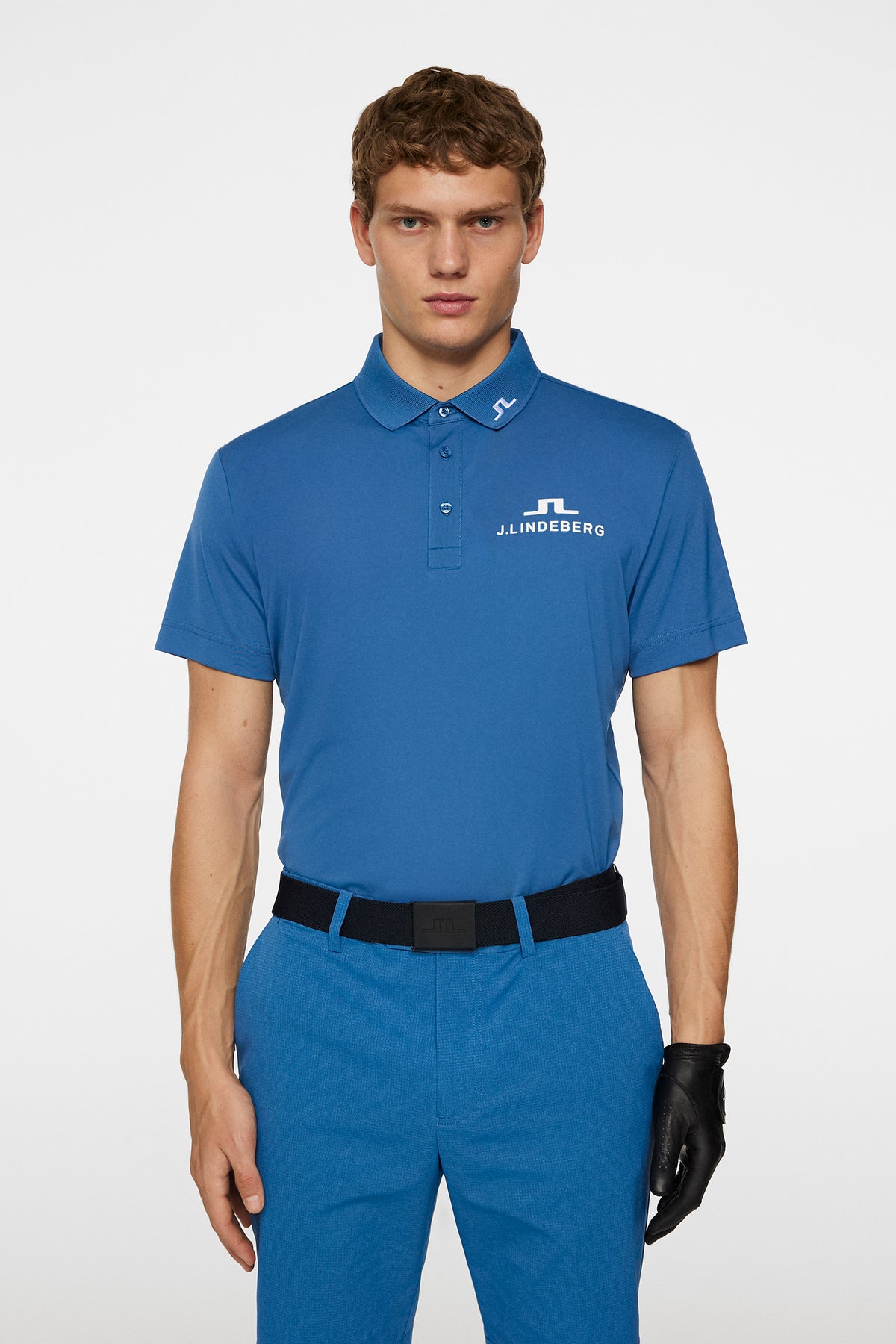 KV Tour Golf Polo in Dark Blue by J.Lindeberg