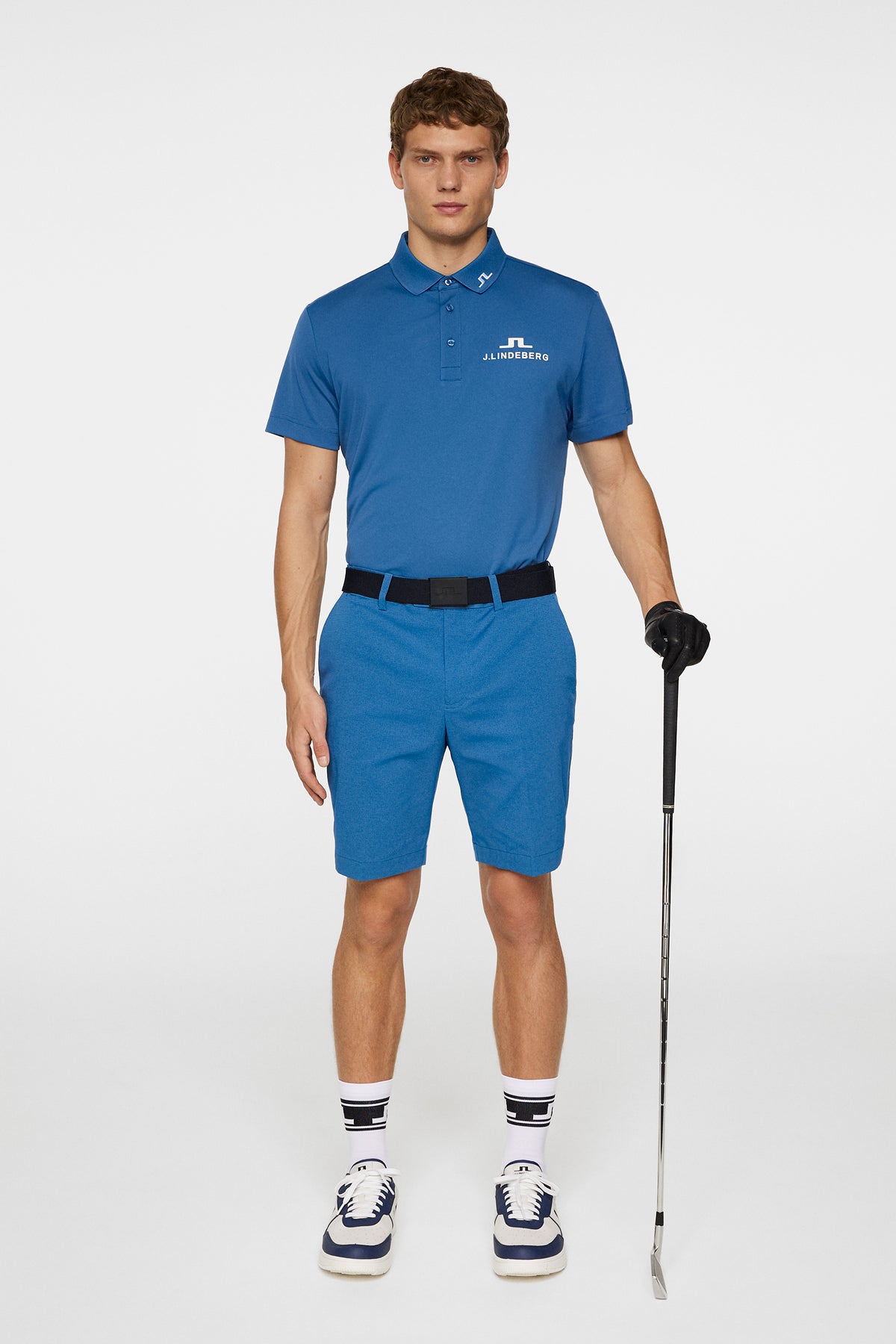 KV Tour Golf Polo in Dark Blue by J.Lindeberg