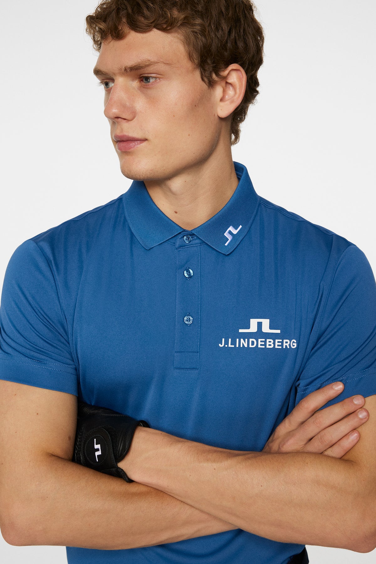 KV Tour Golf Polo in Dark Blue by J.Lindeberg