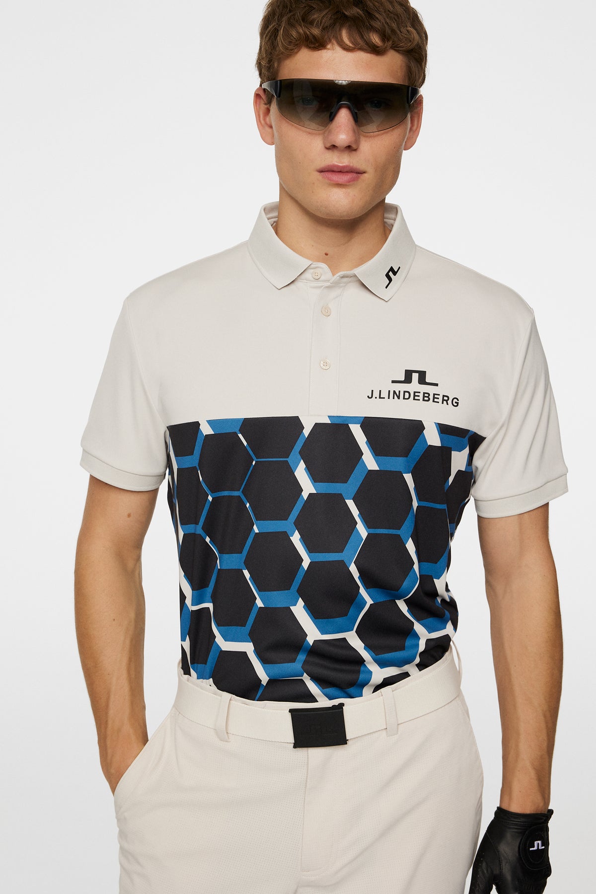 Jeffrey Tour Polo in Causeway Blue by J.Lindeberg