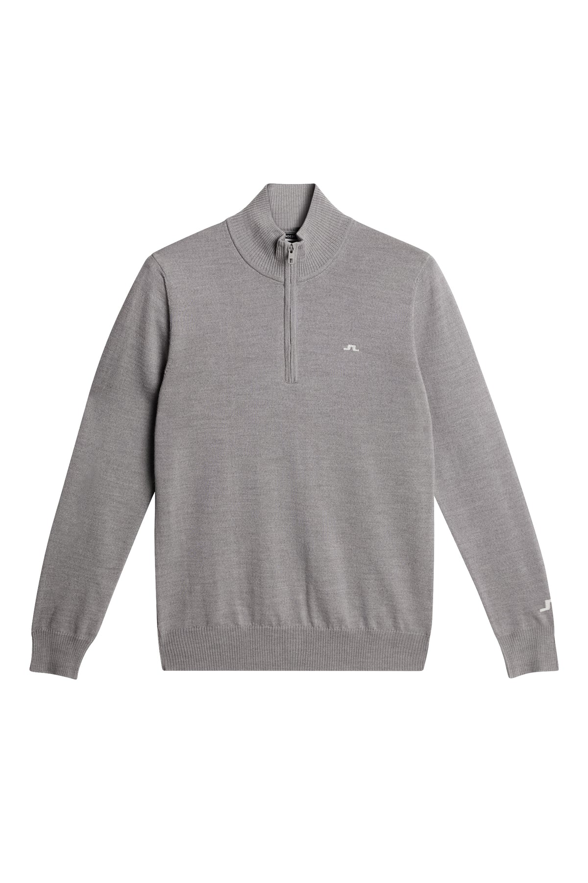 Kian Knitted Sweater in Grey Melange by J.Lindeberg