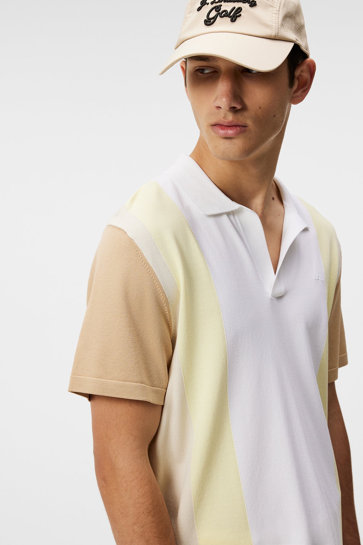 Learco Knitted Shirt in Safari Beige by J.Lindeberg