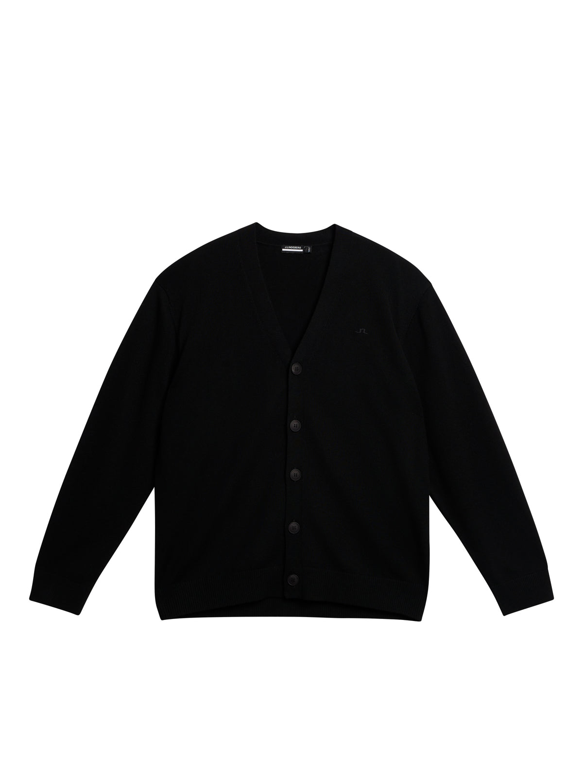 Lucas Knitted Cardigan in Black by J.Lindeberg