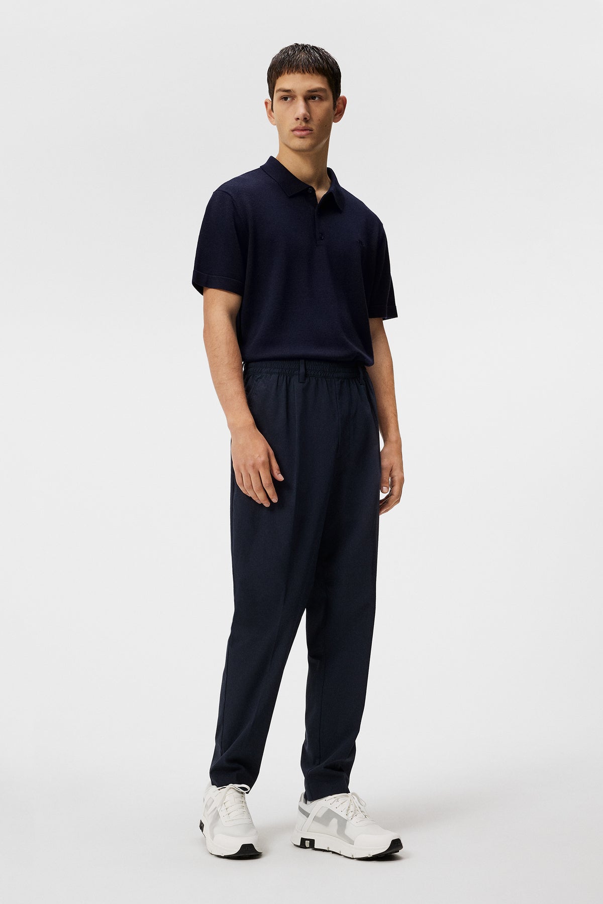 Lear Knitted Shirt in JL Navy by J.Lindeberg