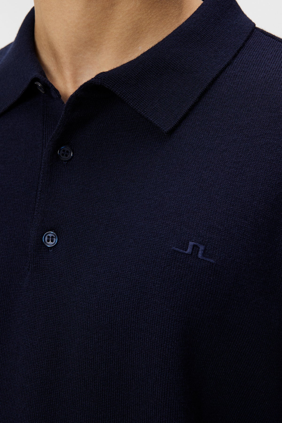 Lear Knitted Shirt in JL Navy by J.Lindeberg