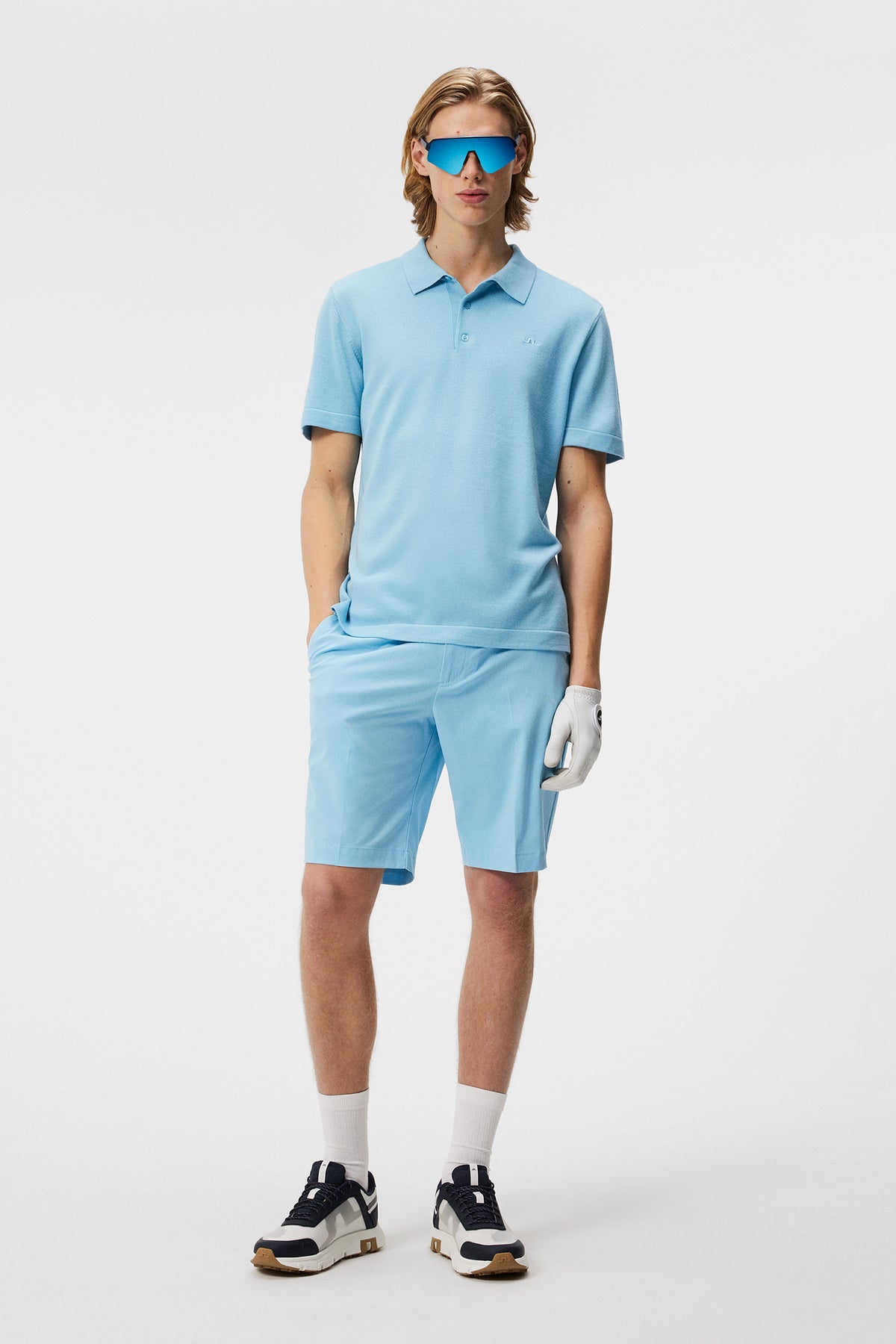 Lear Knitted Shirt in Baltic Sea by J.Lindeberg