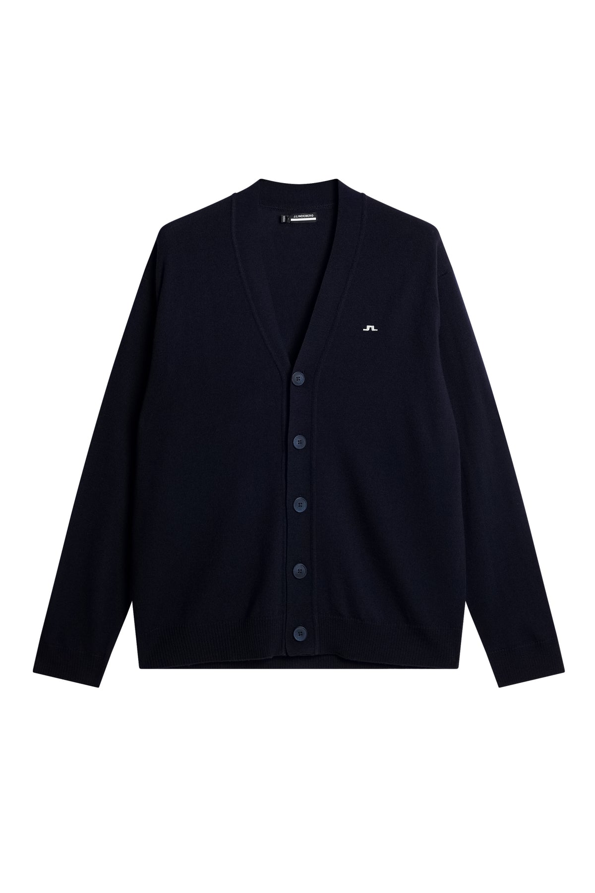 Lucas Knitted Cardigan in JL Navy by J.Lindeberg