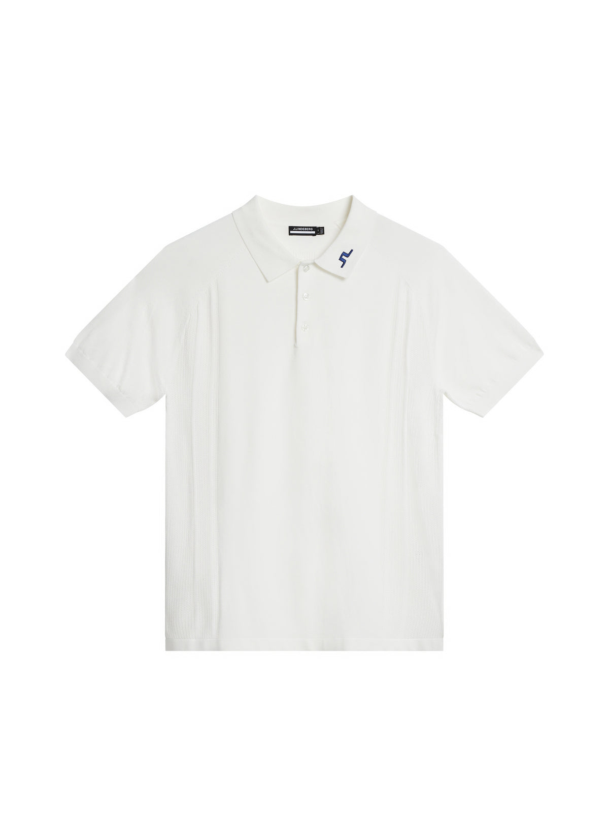 Martines Knitted Shirt in White by J.Lindeberg