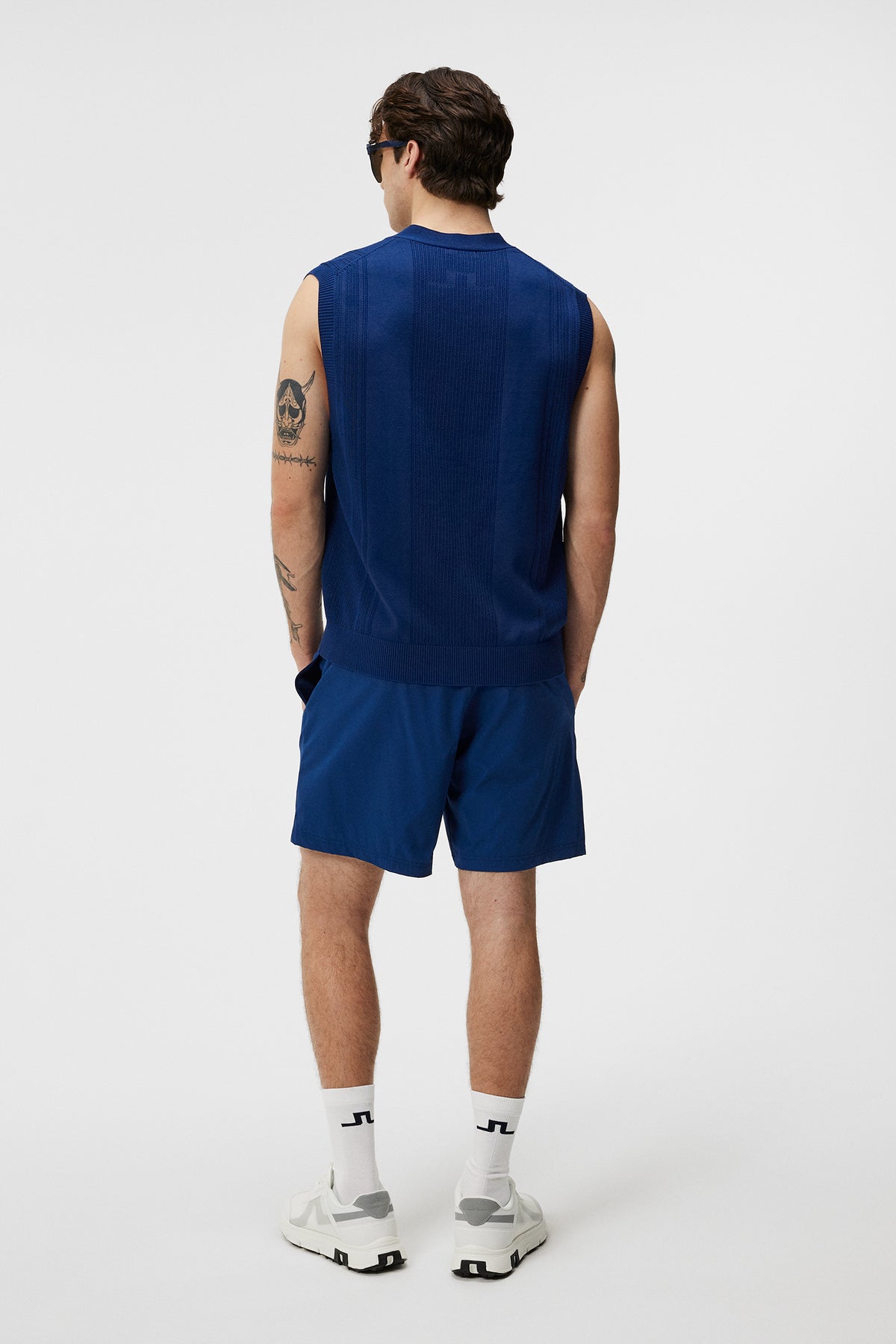 Markus Knitted Vest in Estate Blue by J.Lindeberg