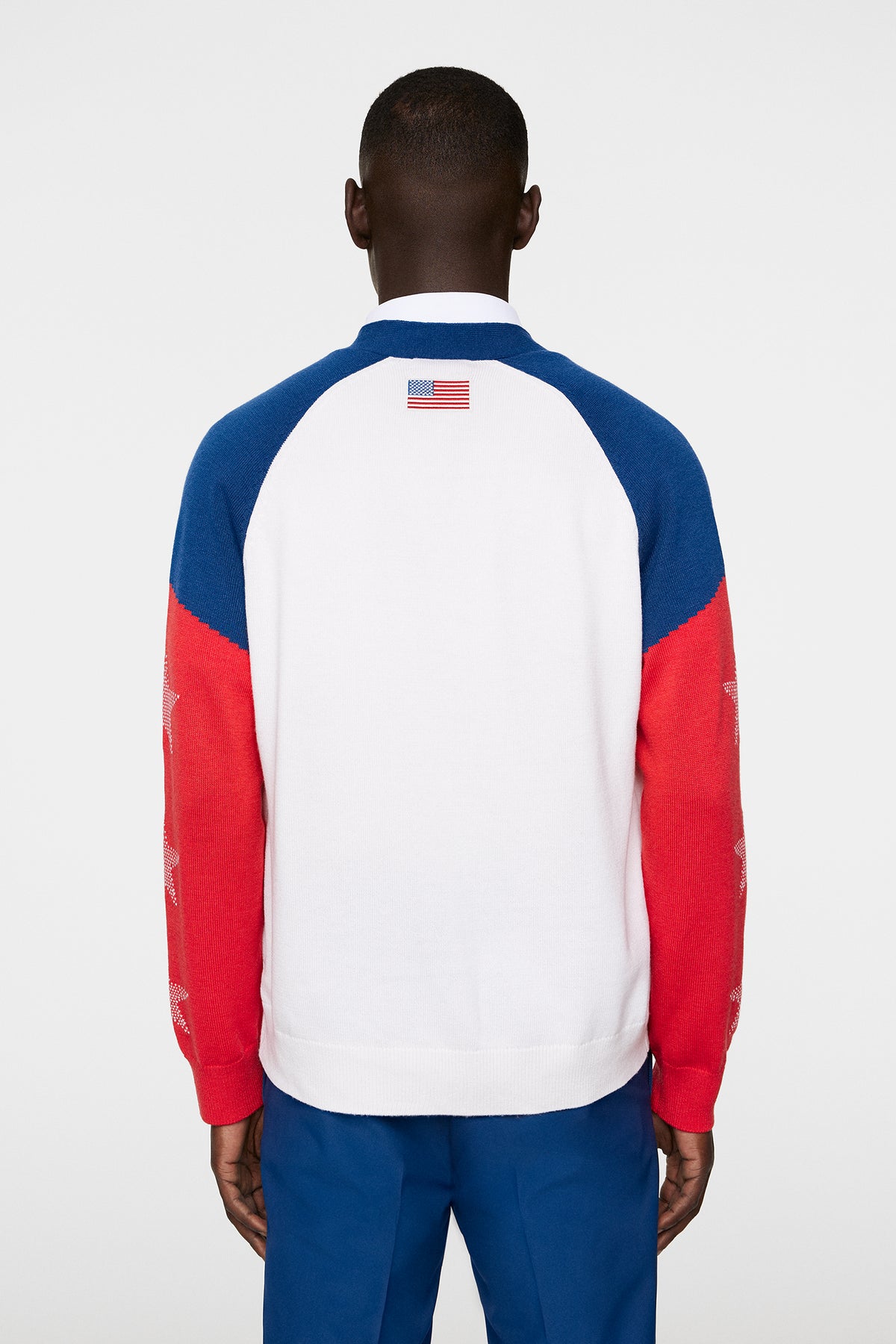 Claude Cardigan in White by J.Lindeberg