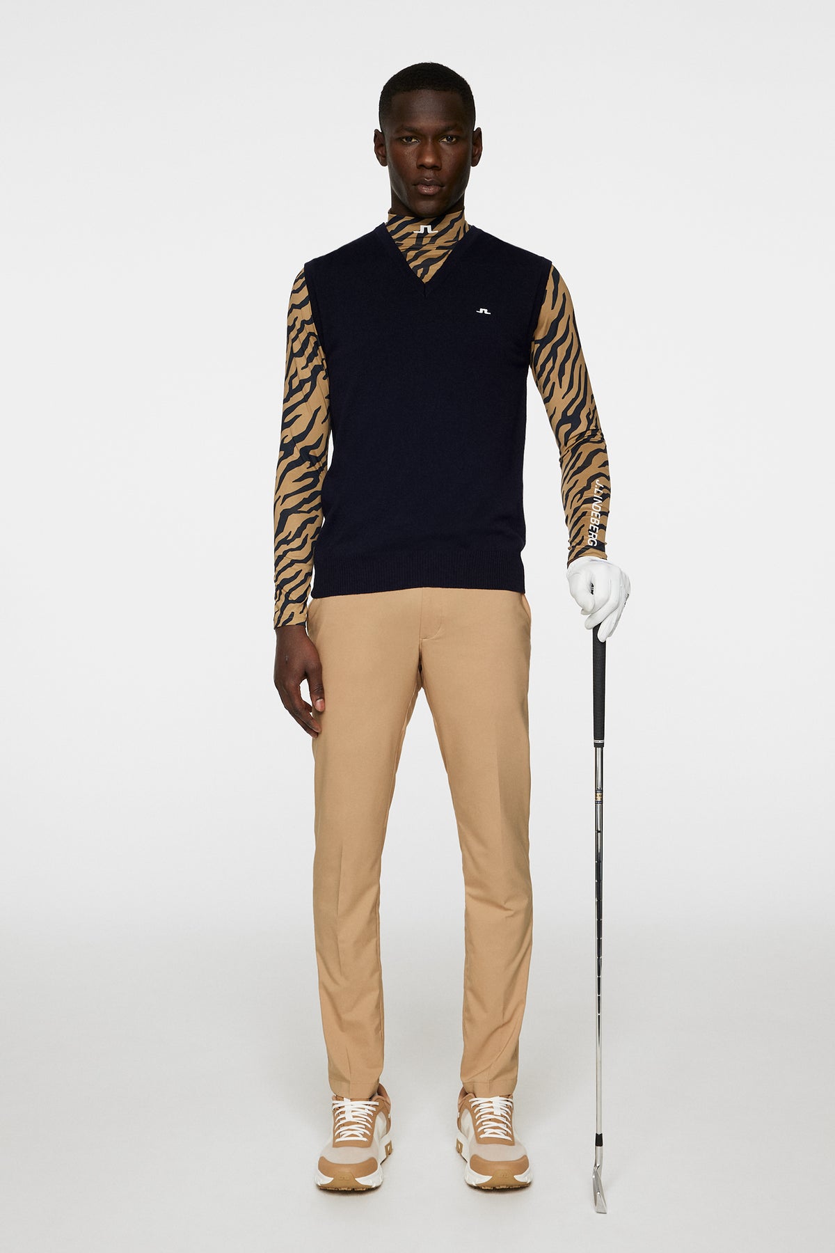 Liam Knitted Vest in JL Navy by J.Lindeberg