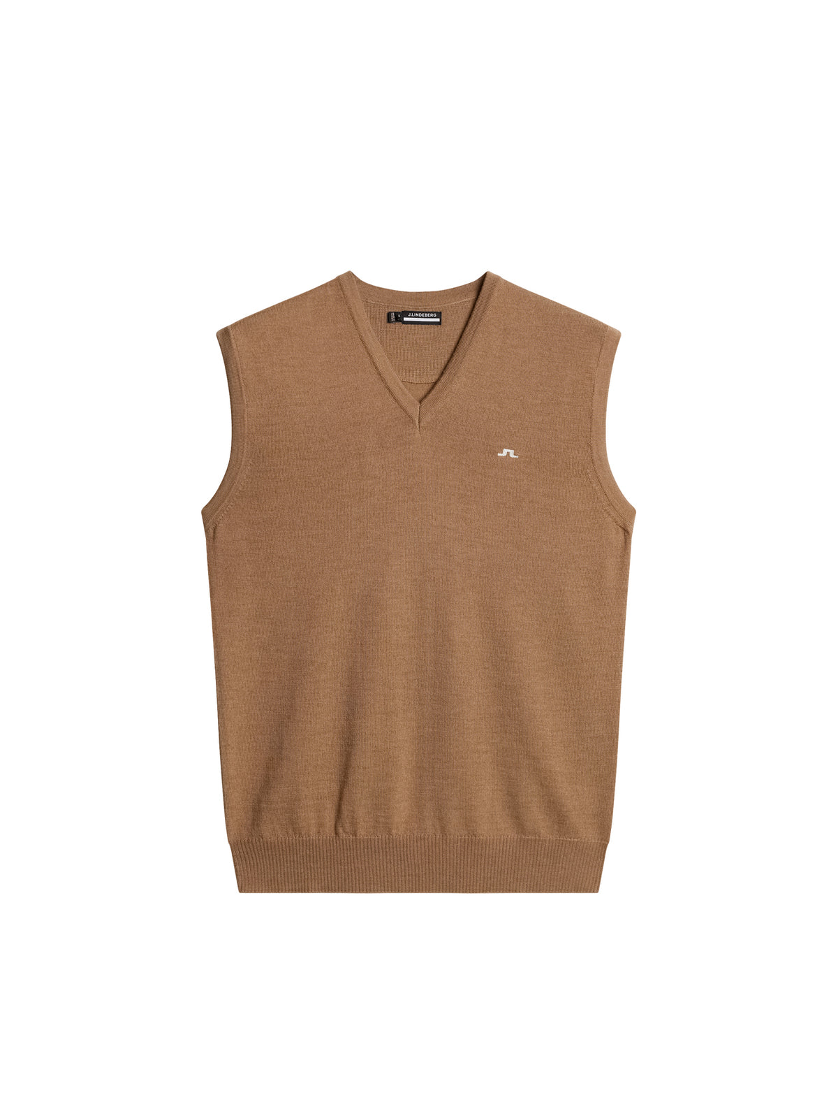 Liam Knitted Vest in Tigers Eye by J.Lindeberg