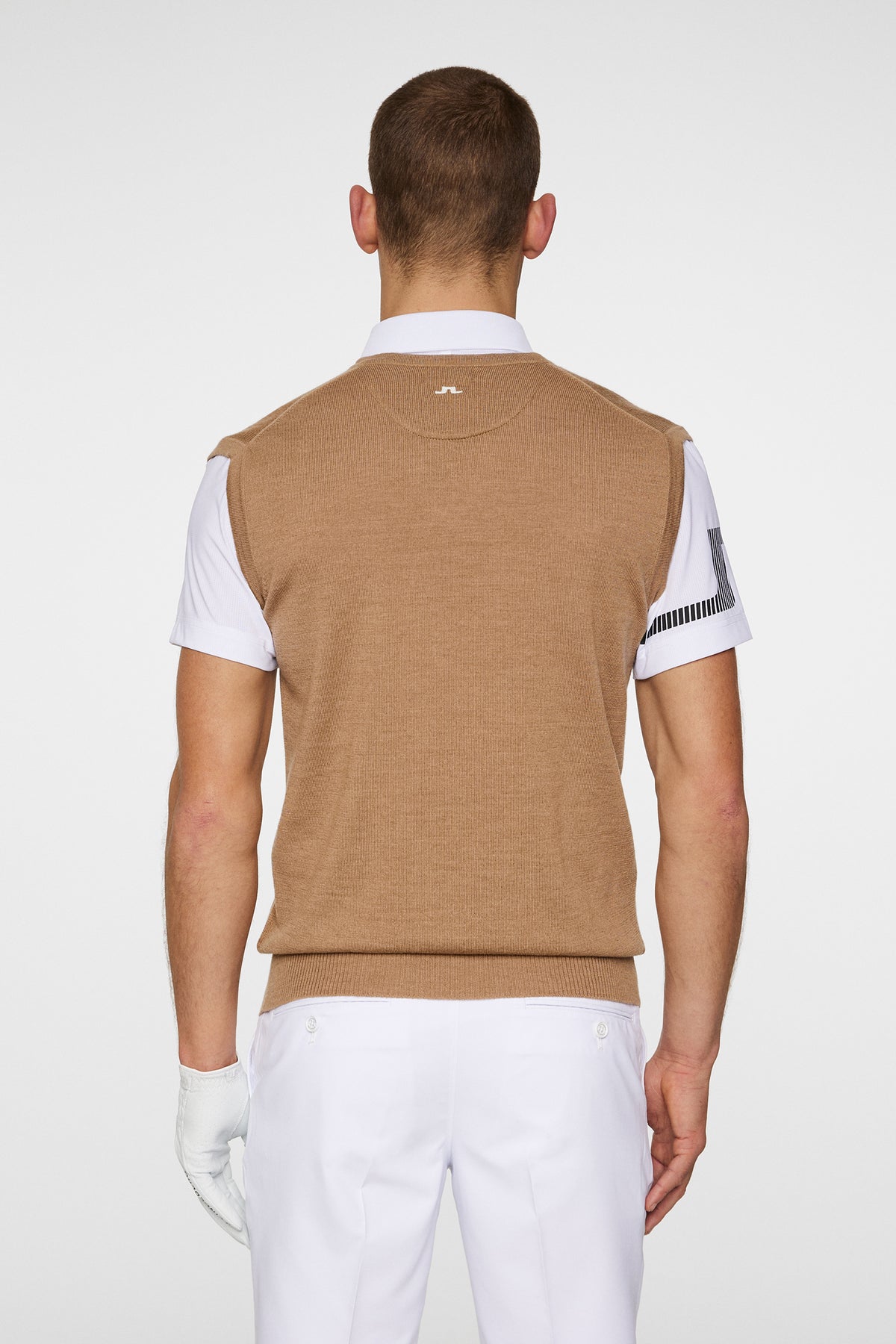 Liam Knitted Vest in Tigers Eye by J.Lindeberg