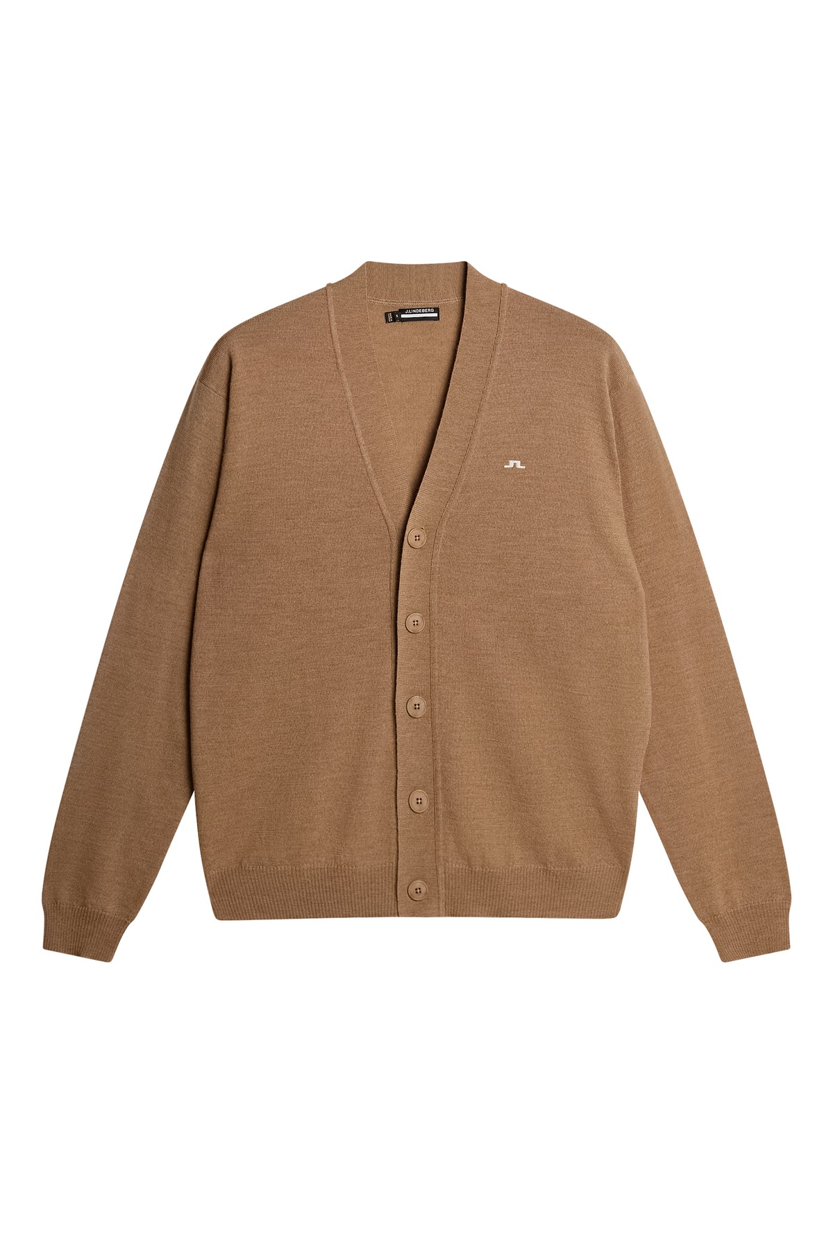 Lucas Knitted Cardigan in Tigers Eye by J.Lindeberg