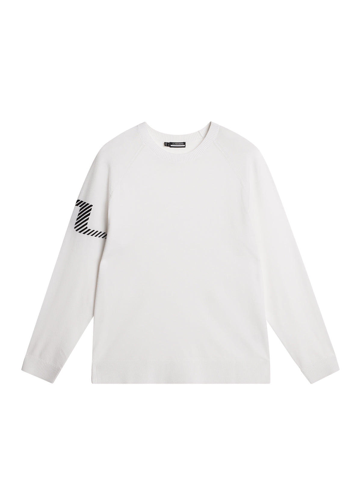 Heath Knitted Sweater in White by J.Lindeberg