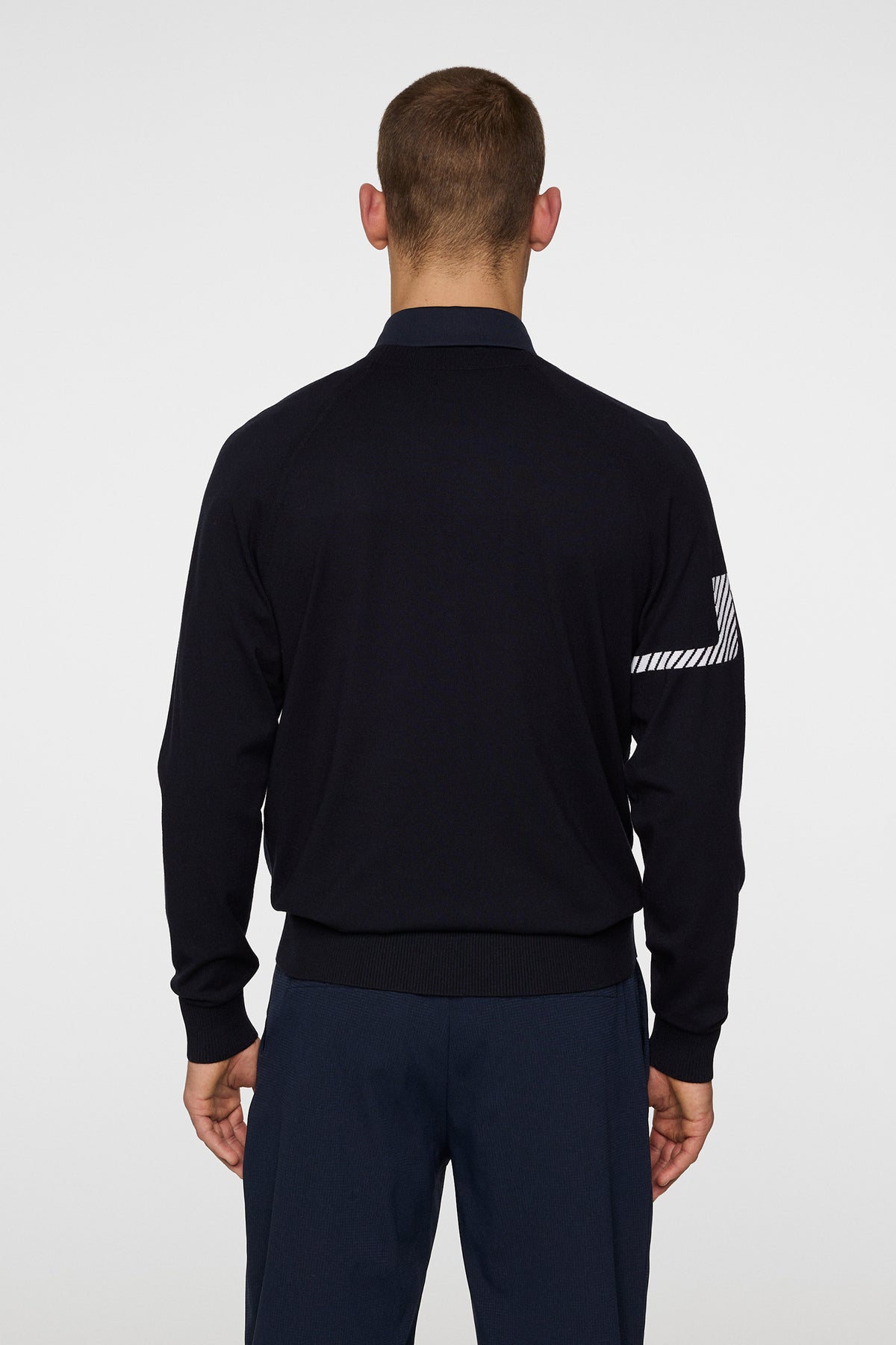 Heath Knitted Sweater in JL Navy by J.Lindeberg