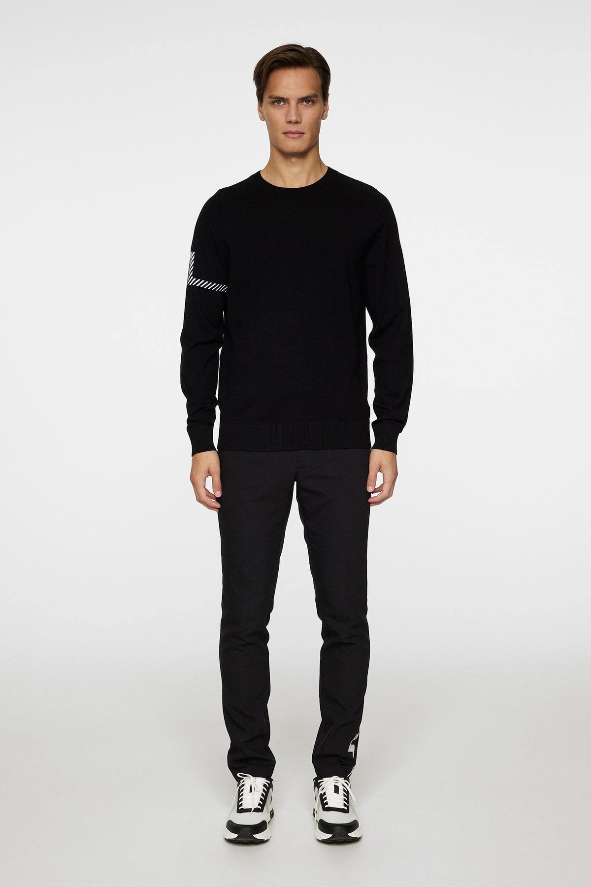 Heath Knitted Sweater in Black by J.Lindeberg