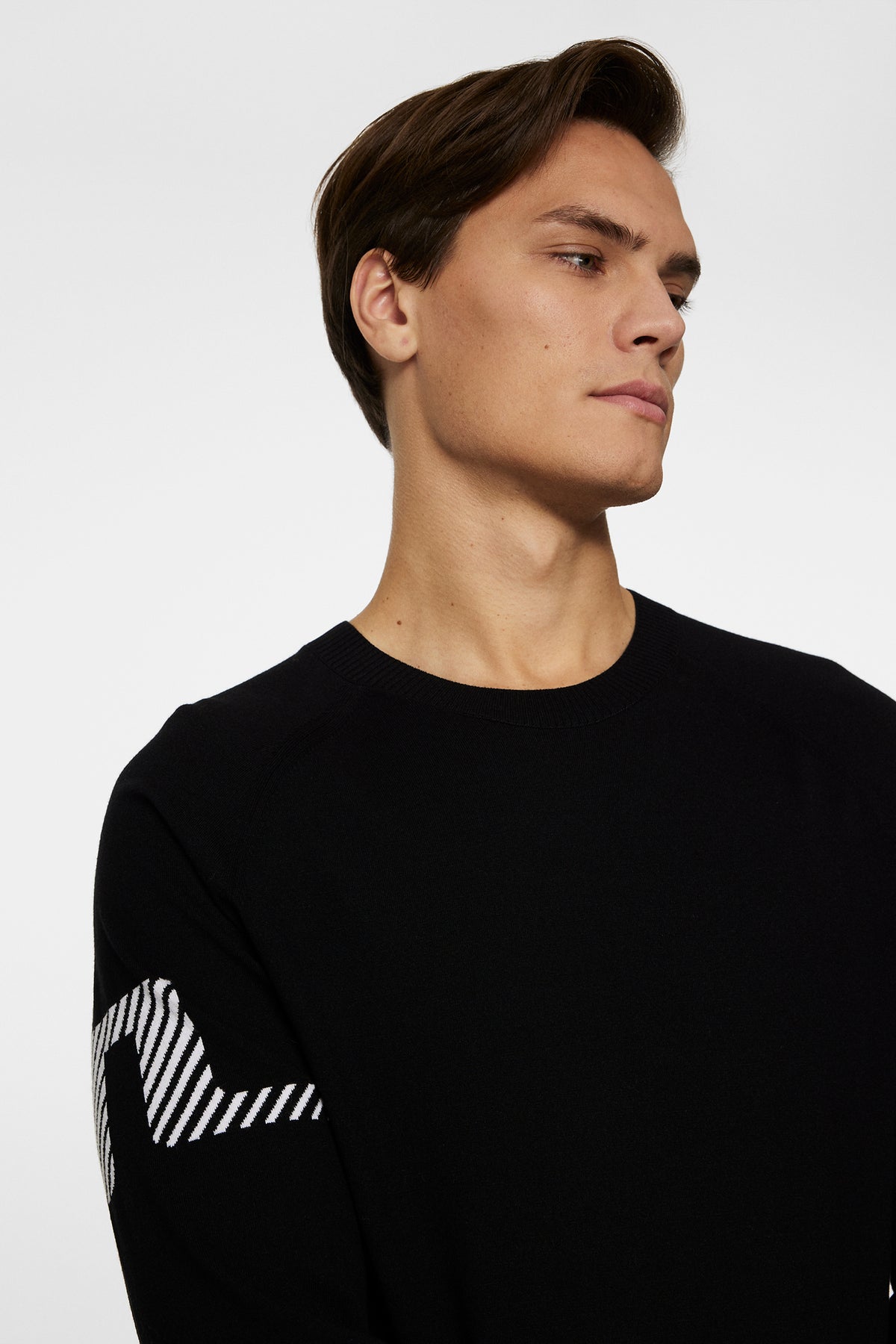 Heath Knitted Sweater in Black by J.Lindeberg