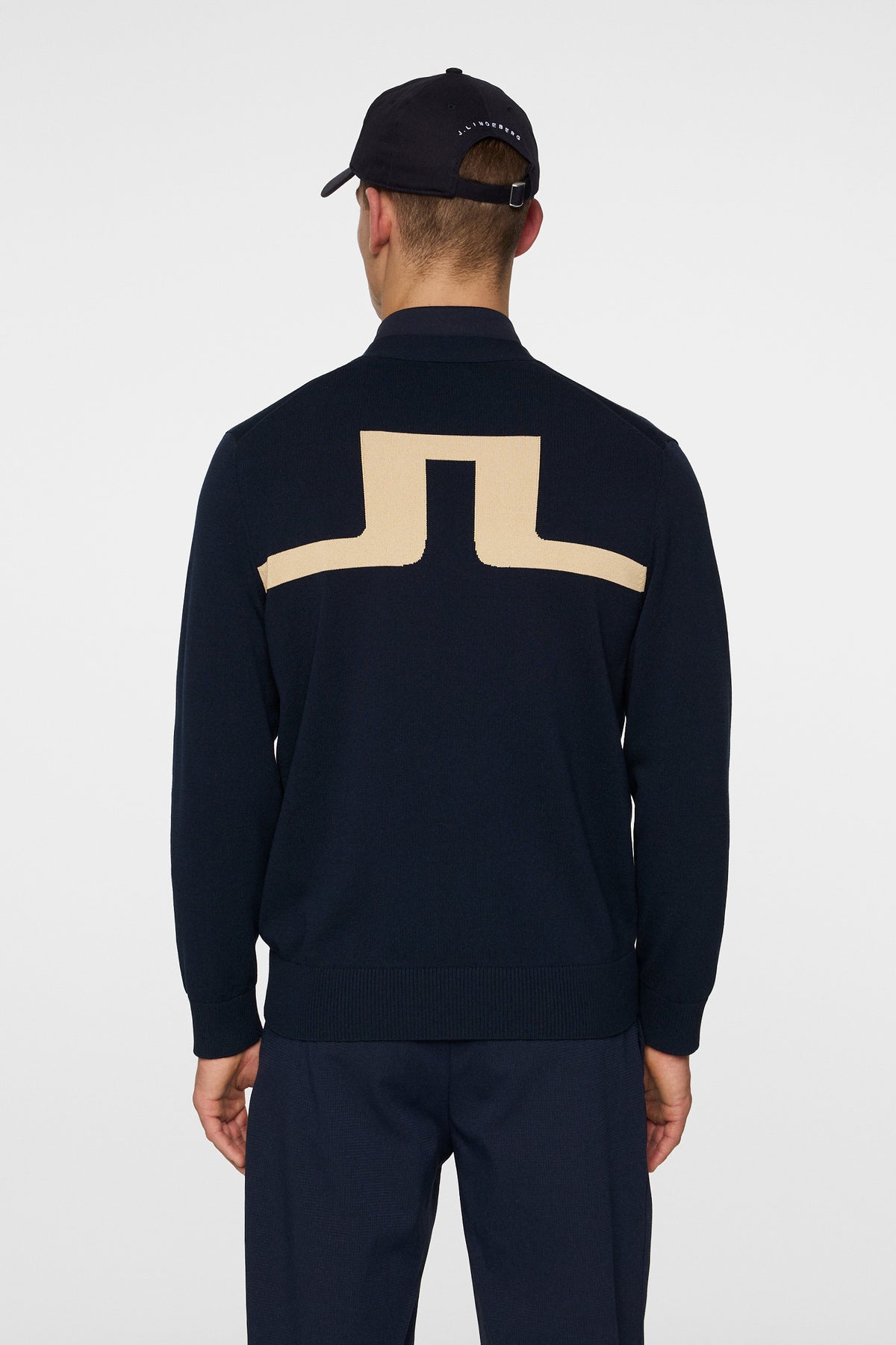 Jarred Knitted Cardigan in JL Navy by J.Lindeberg
