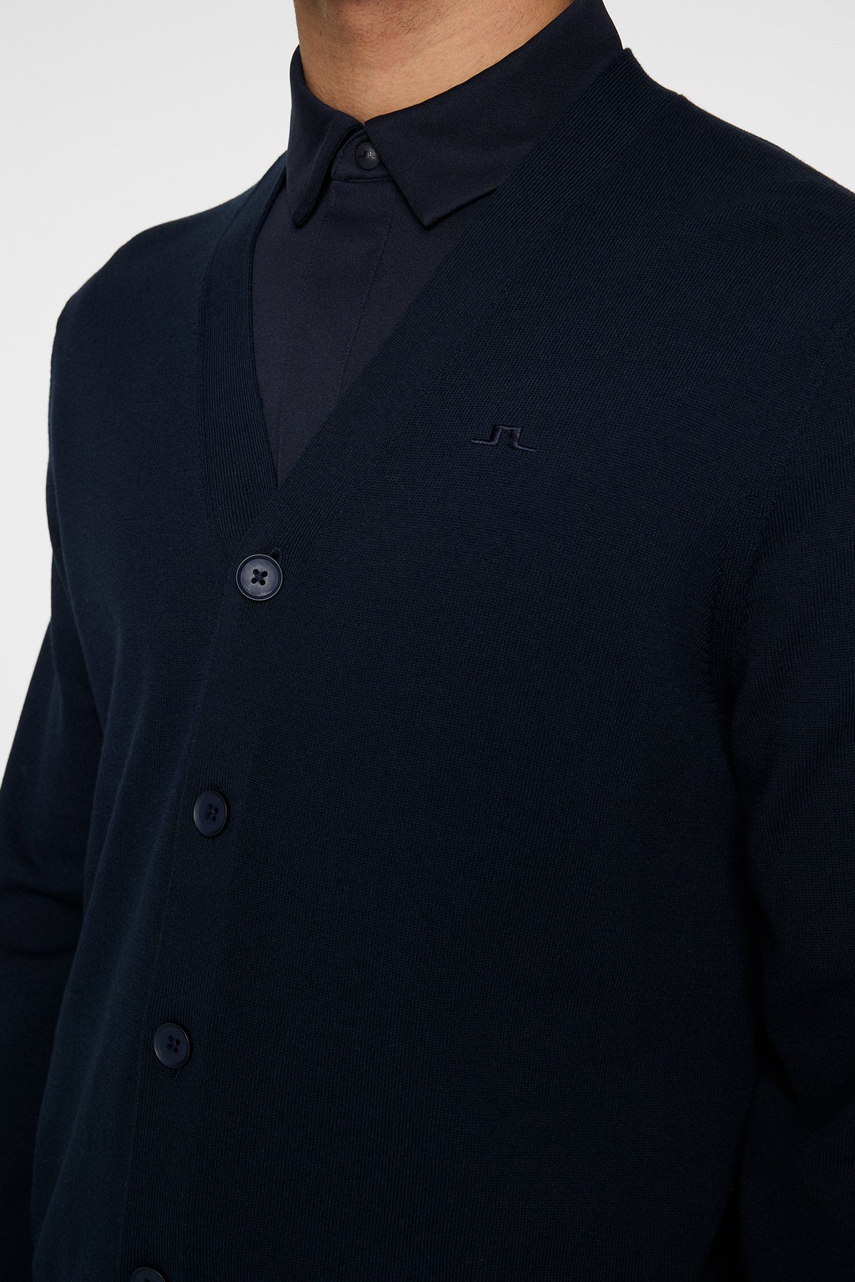Jarred Knitted Cardigan in JL Navy by J.Lindeberg