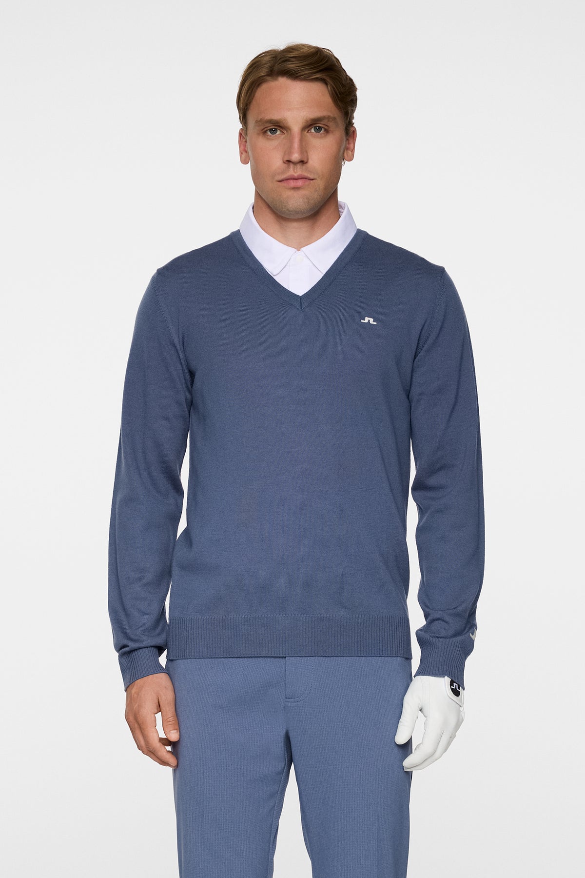 Lymann Knitted Sweater in Vintage Indigo by J.Lindeberg