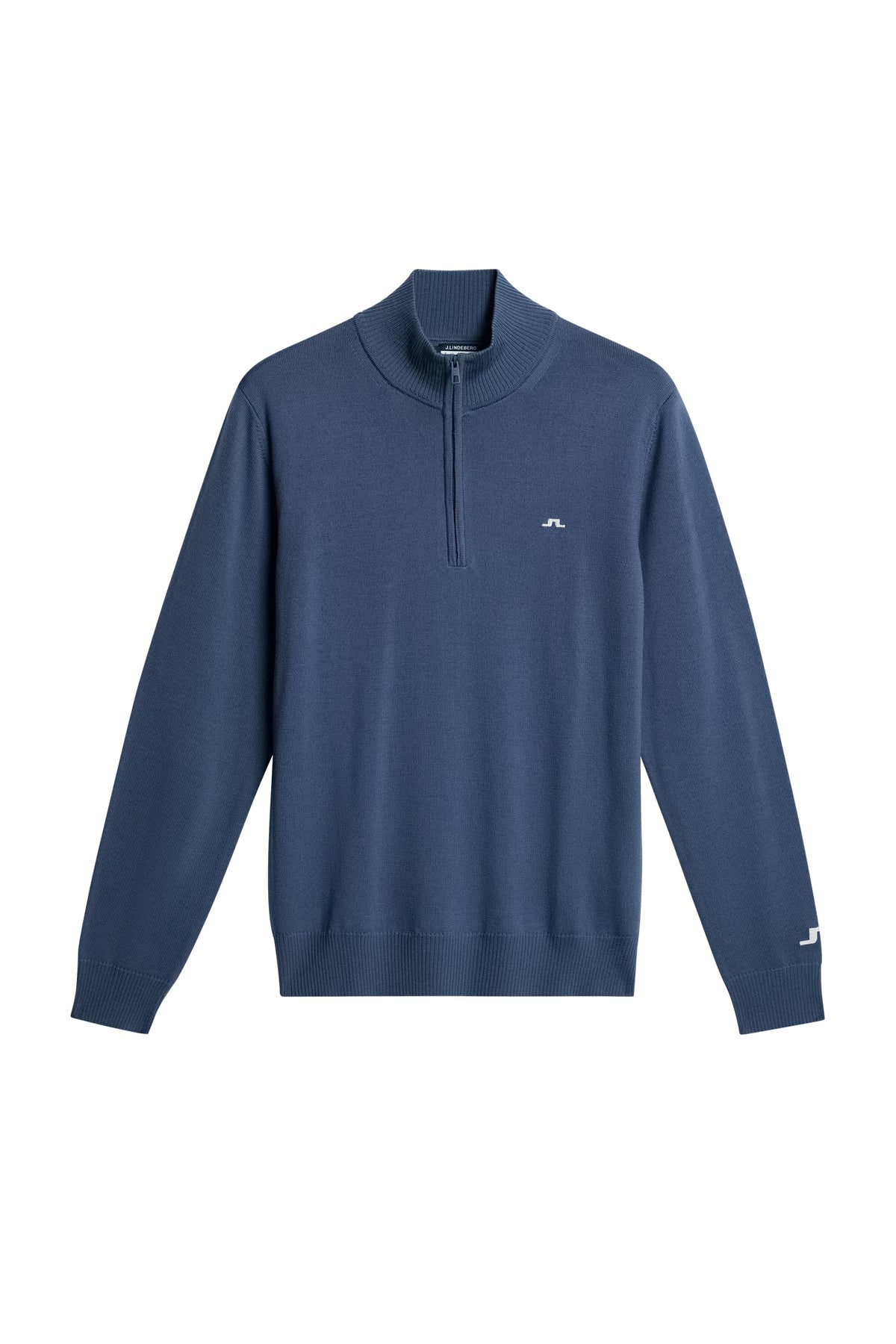 Kian Zipped Sweater in Vintage Indigo by J.Lindeberg