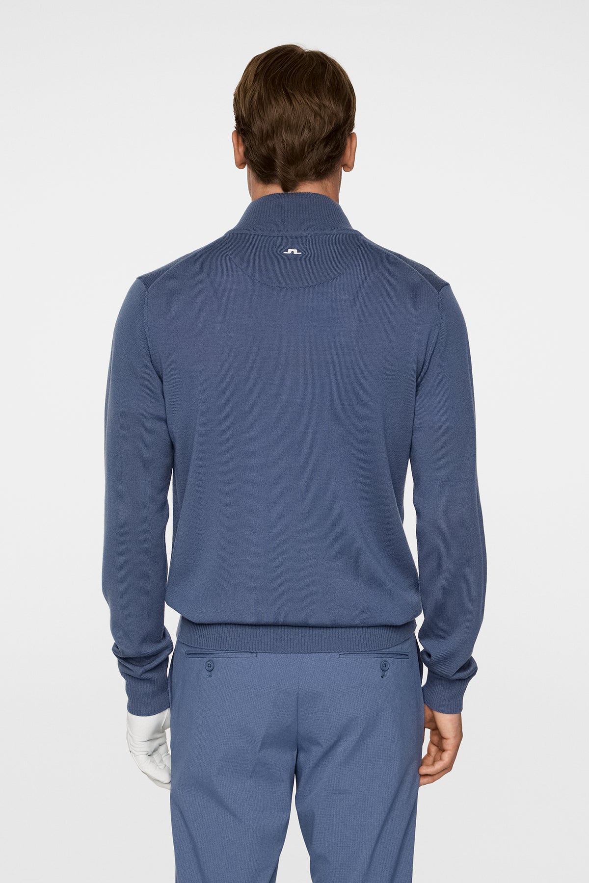 Kian Zipped Sweater in Vintage Indigo by J.Lindeberg