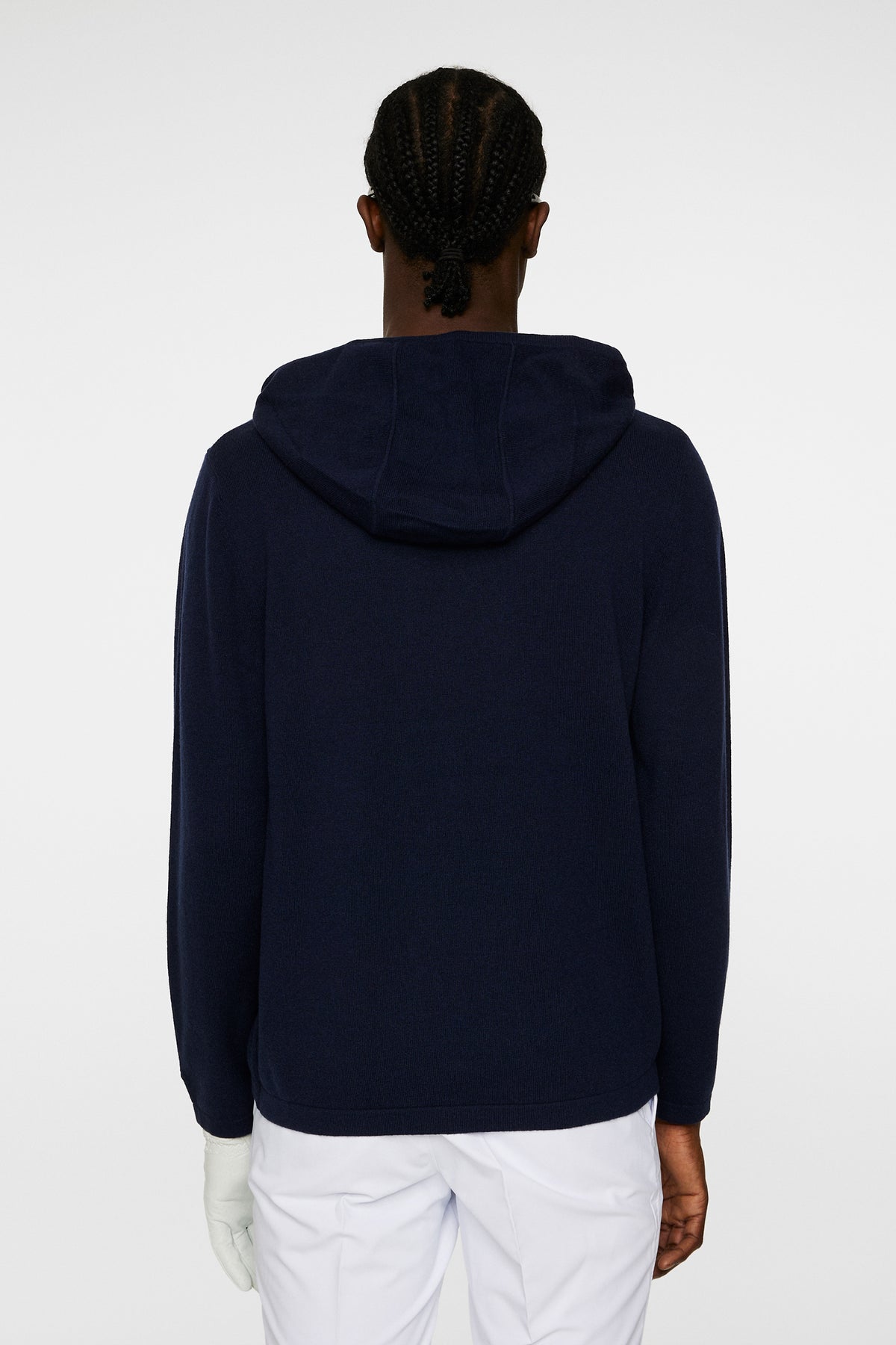 Kolton Cashmere Hoodie in JL Navy by J.Lindeberg