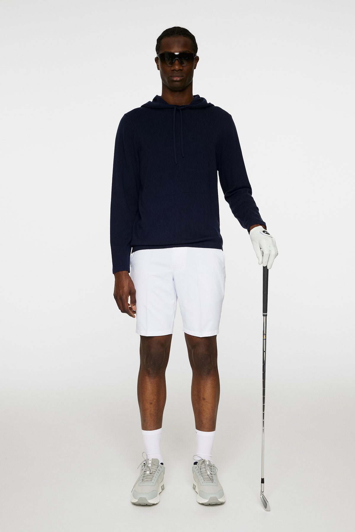 Kolton Cashmere Hoodie in JL Navy by J.Lindeberg