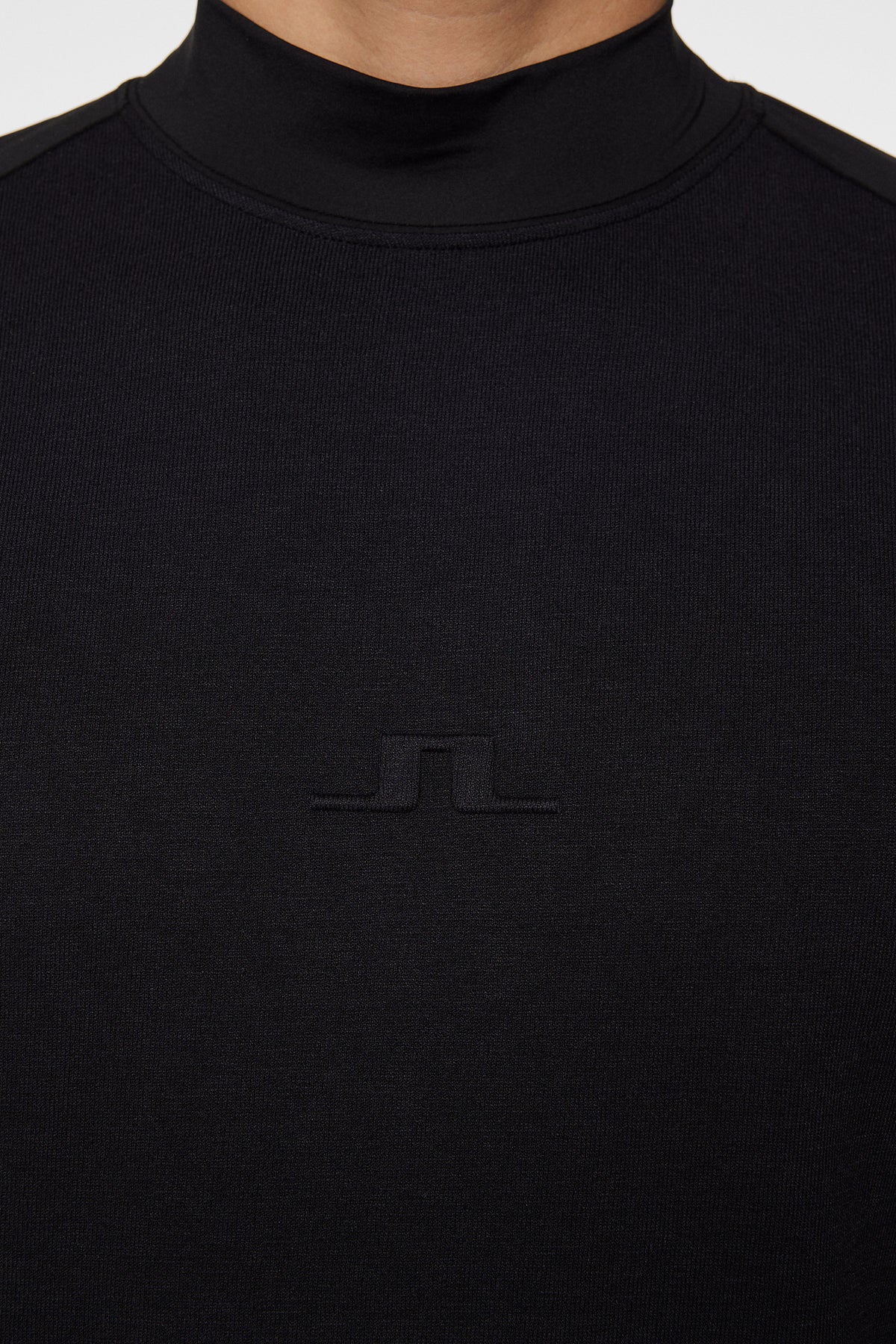 Gael Hybrid Knit Sweater in Black by J.Lindeberg
