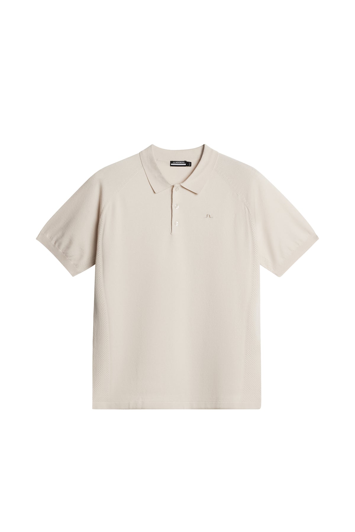 Martines Knitted Polo Shirt in Moonbeam by J.Lindeberg