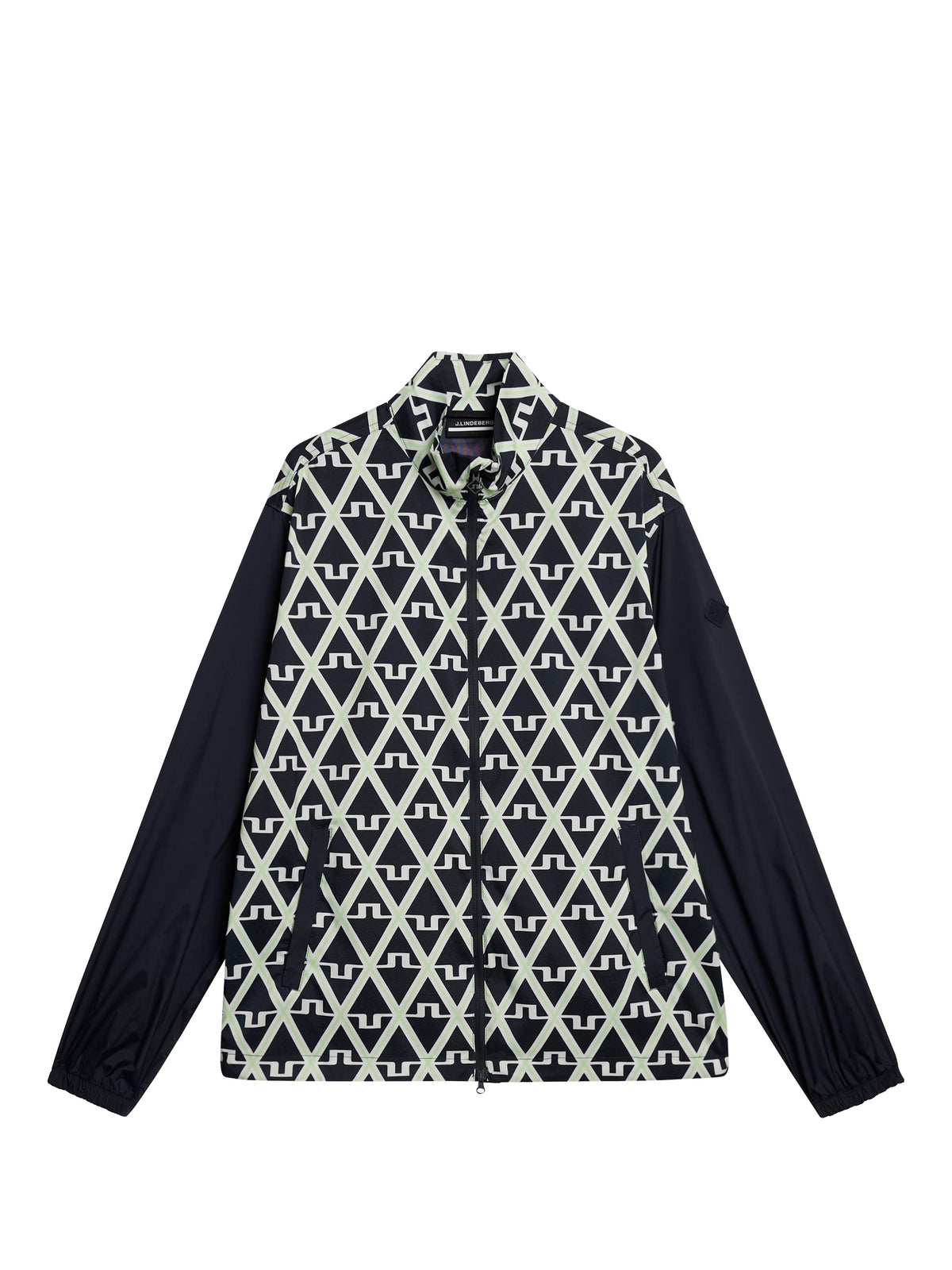 Lear printed Wind jacket in Geo JL Navy by J.Lindeberg