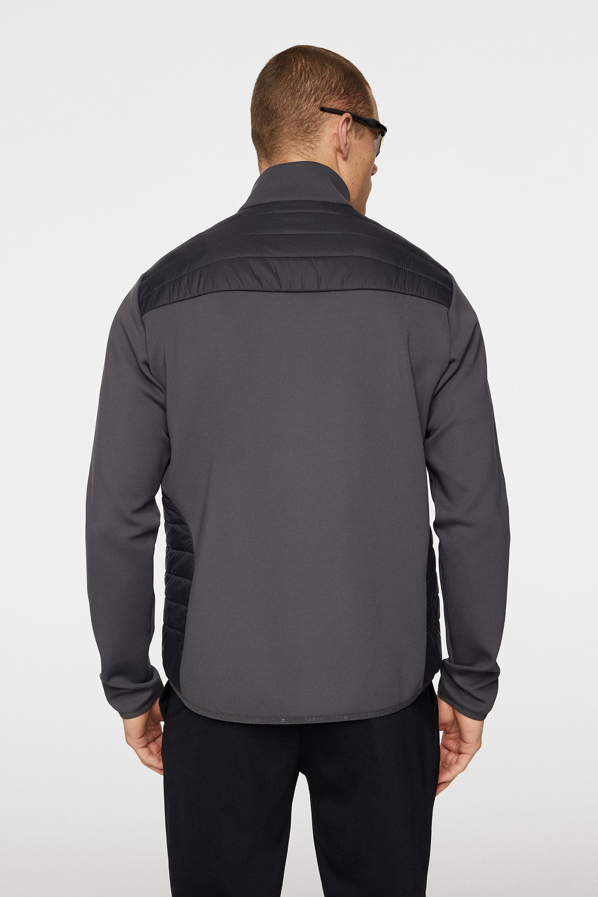 Holden Quilt Hybrid Jacket in Asphalt by J.Lindeberg