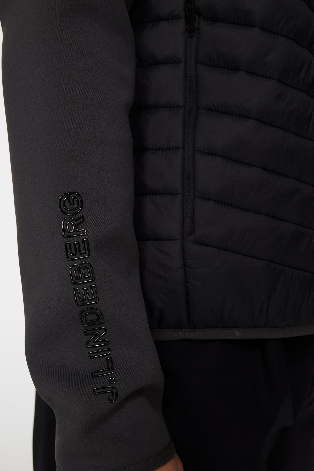 Holden Quilt Hybrid Jacket in Asphalt by J.Lindeberg