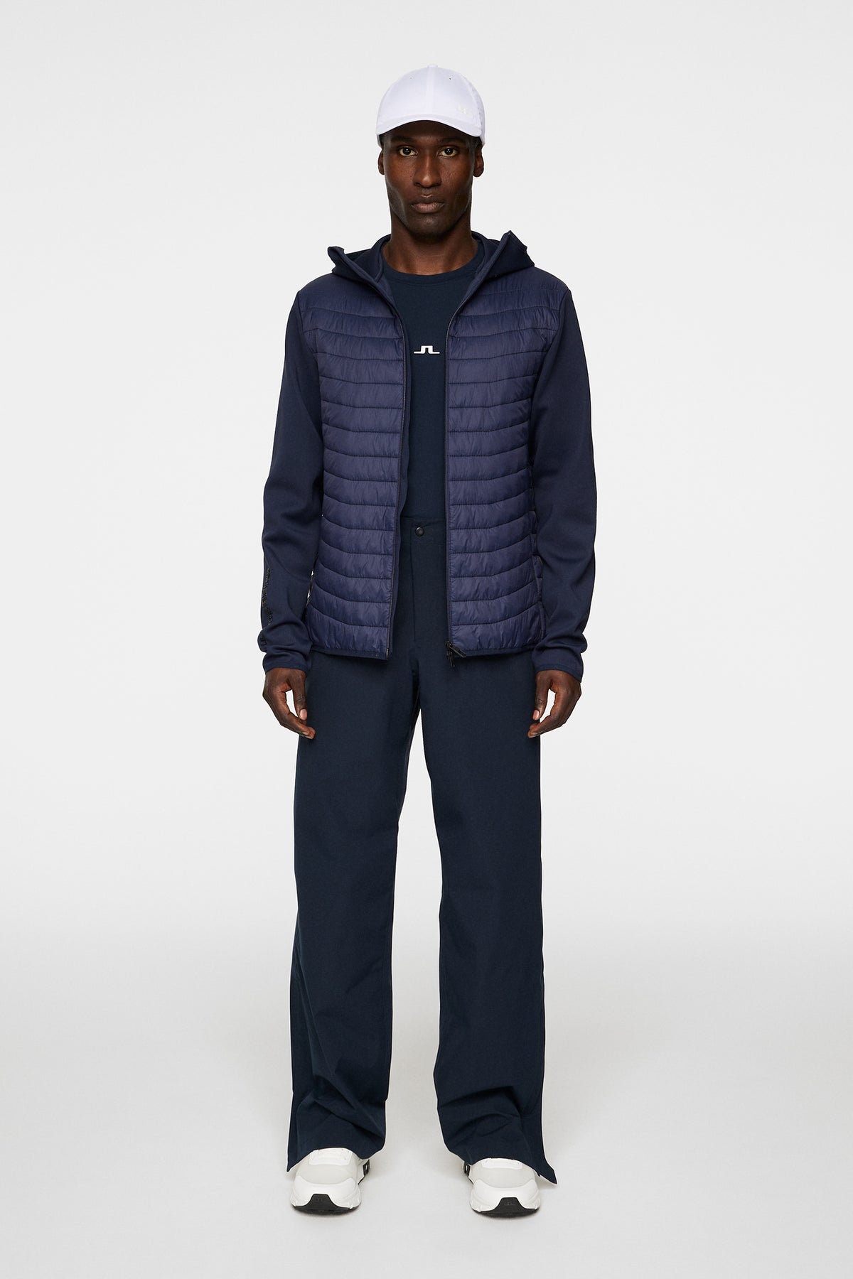 Holden Quilt Hybrid Hood in JL Navy by J.Lindeberg