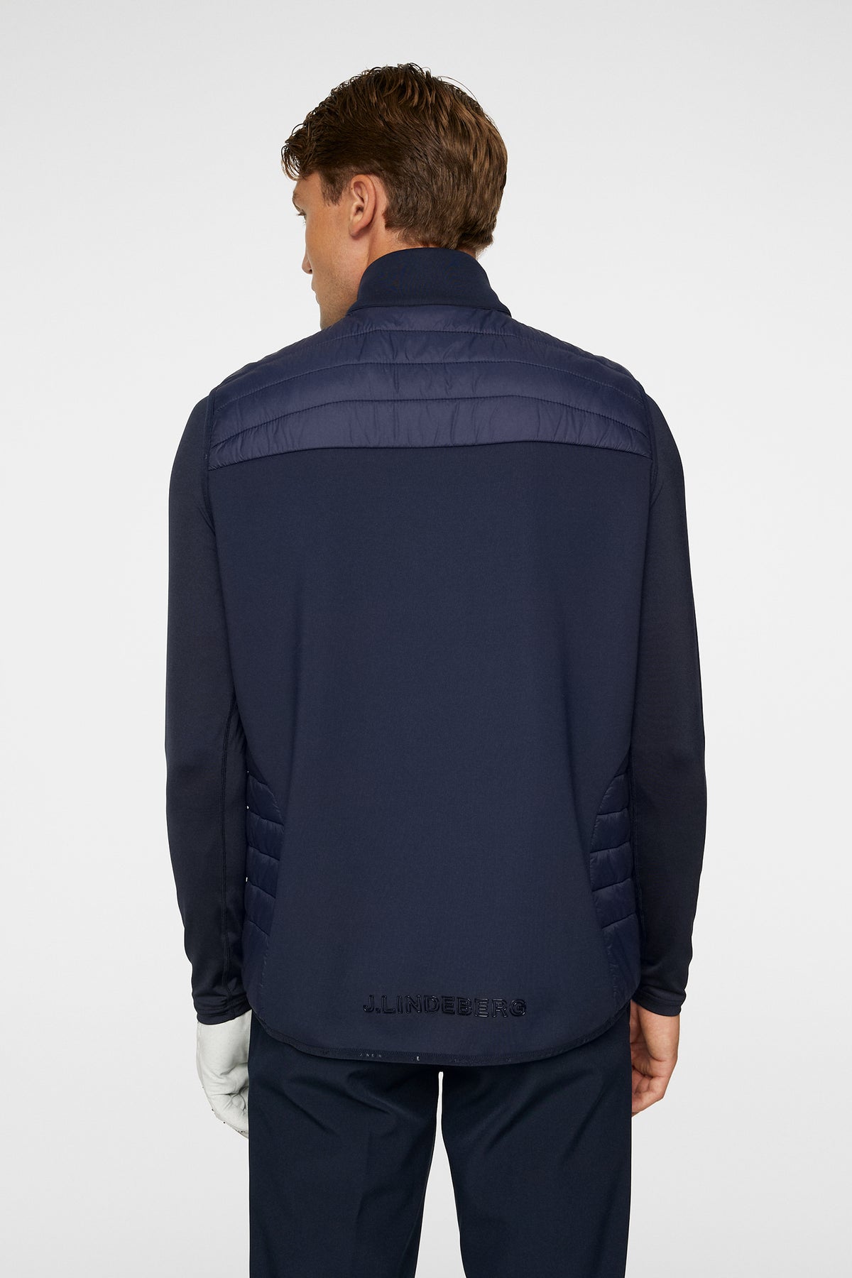 Holden Quilt Hybrid Vest in JL Navy by J.Lindeberg