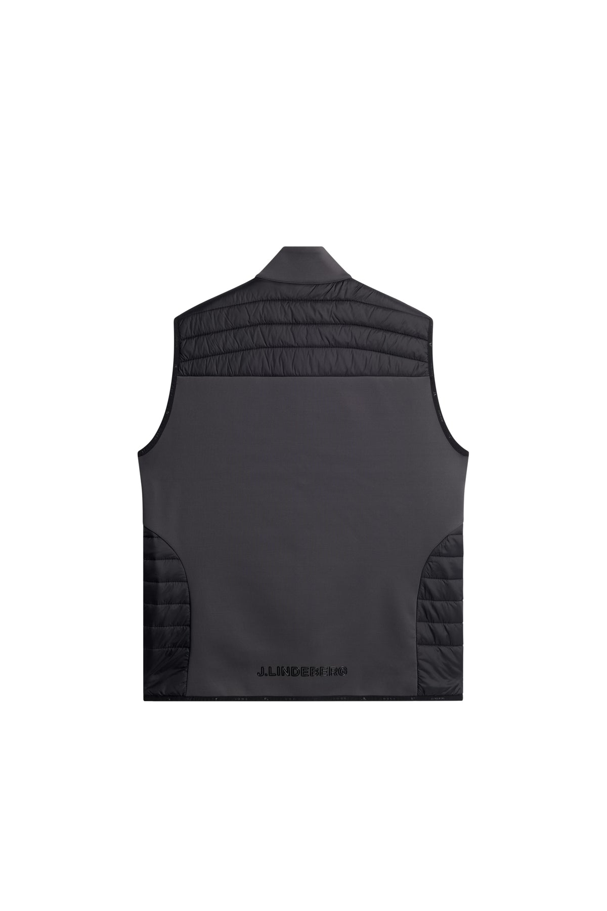 Holden Quilt Hybrid Vest in Asphalt by J.Lindeberg