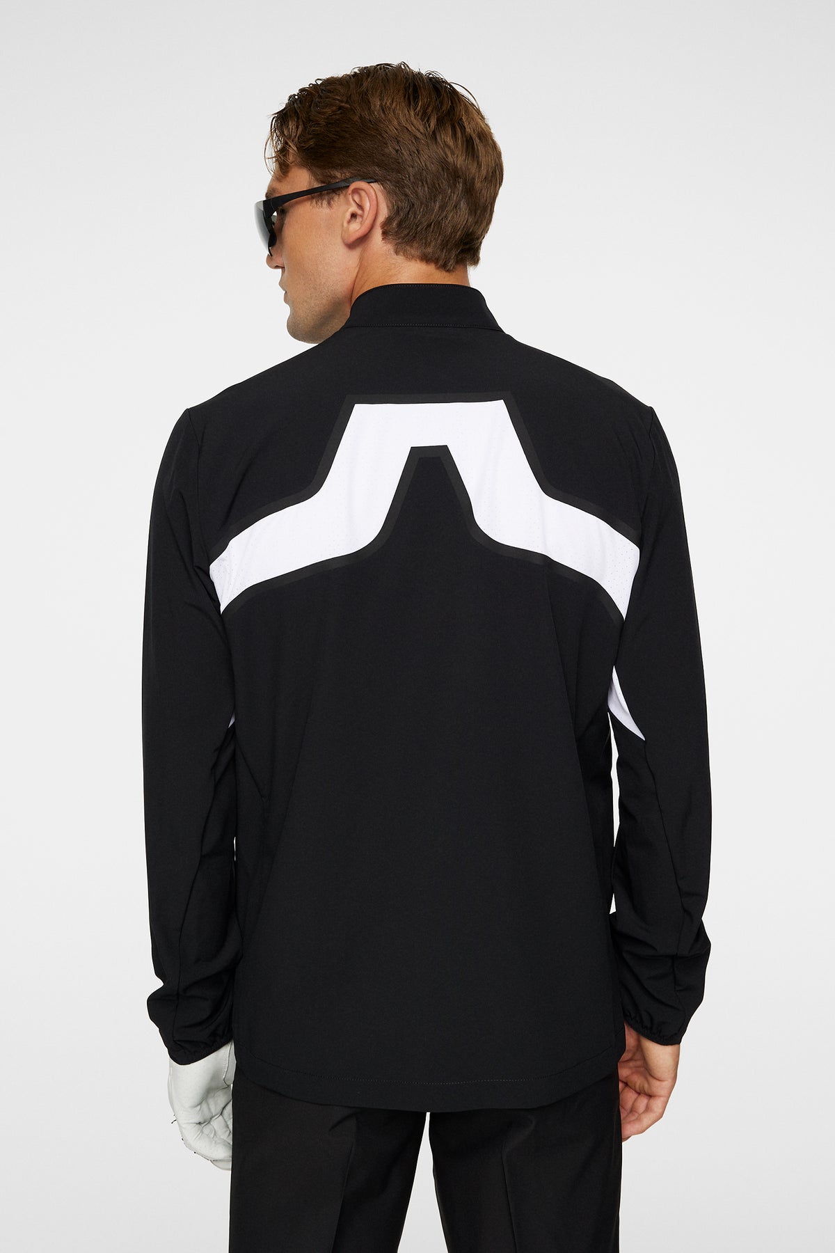 KV Hybrid Golf Jacket in Black by J.Lindeberg