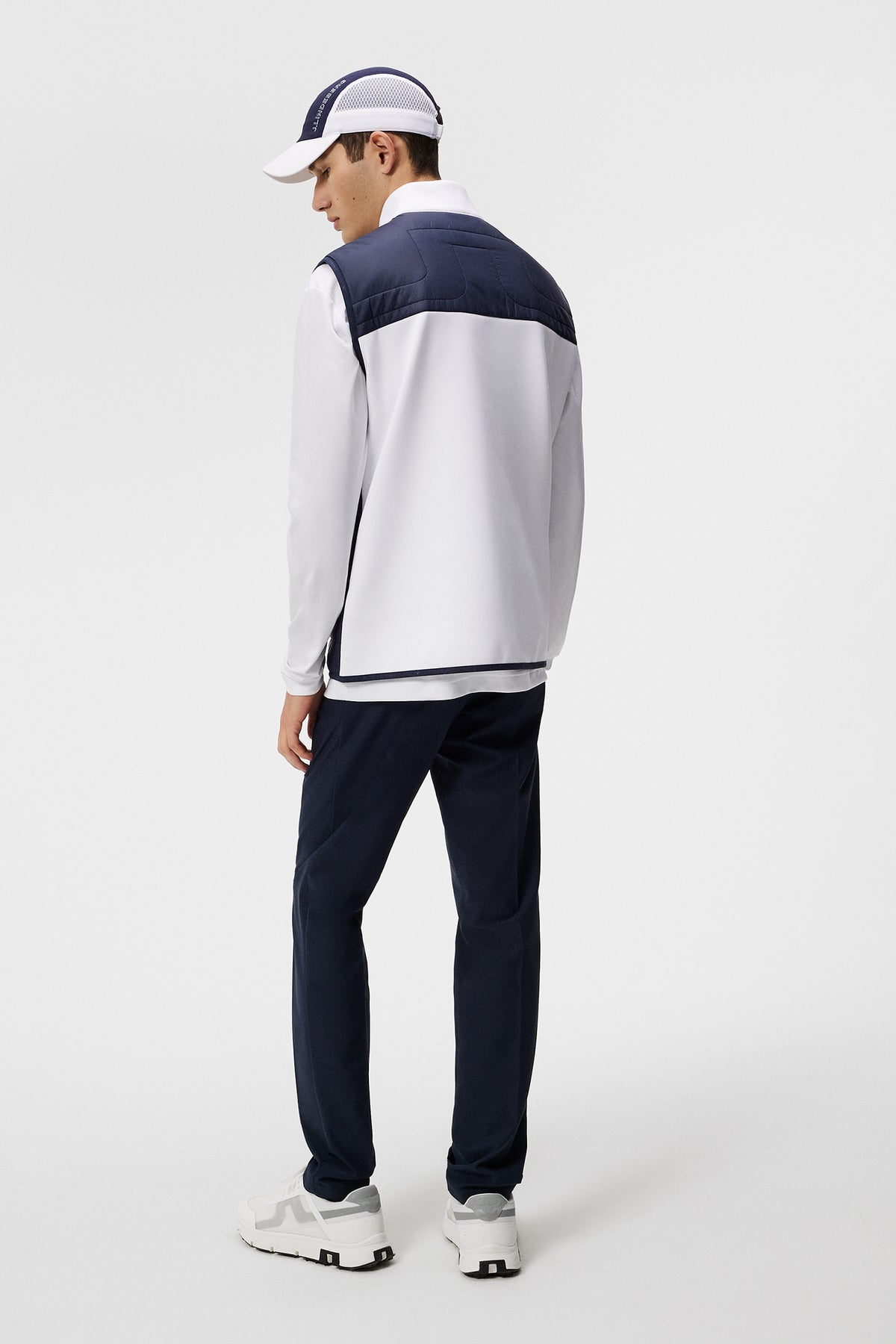 Martino Quilt Hybrid Vest in JL Navy by J.Lindeberg