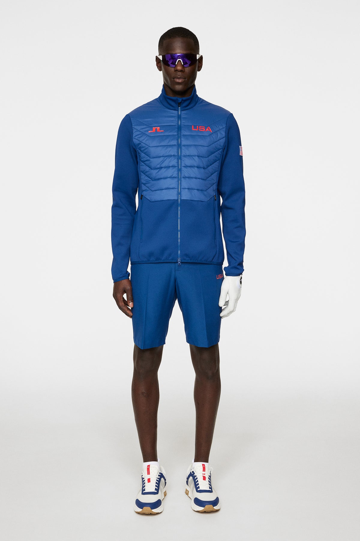 Maurice Hybrid Jacket in Estate Blue by J.Lindeberg