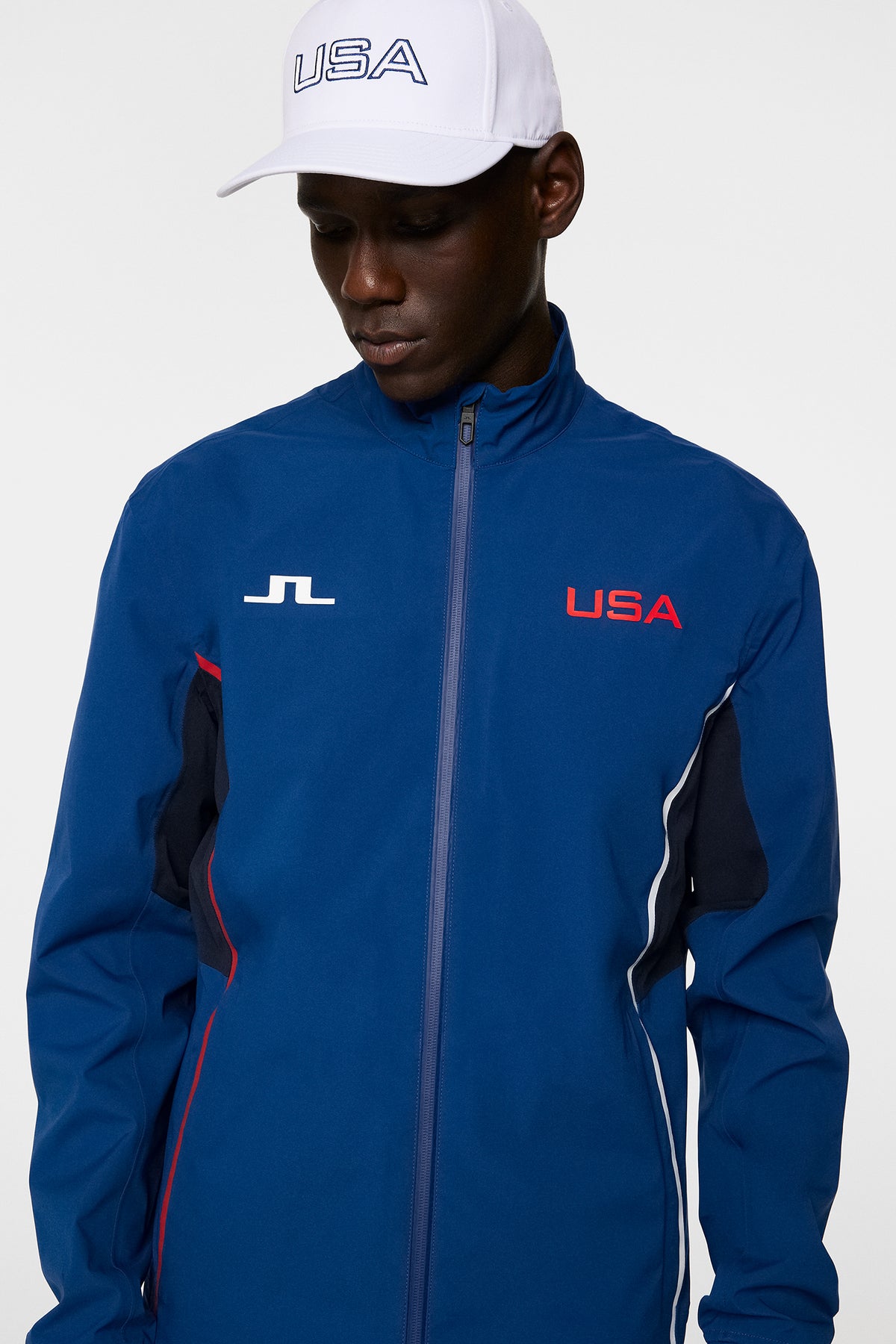 Mathieu Waterproof Jacket in Estate Blue by J.Lindeberg