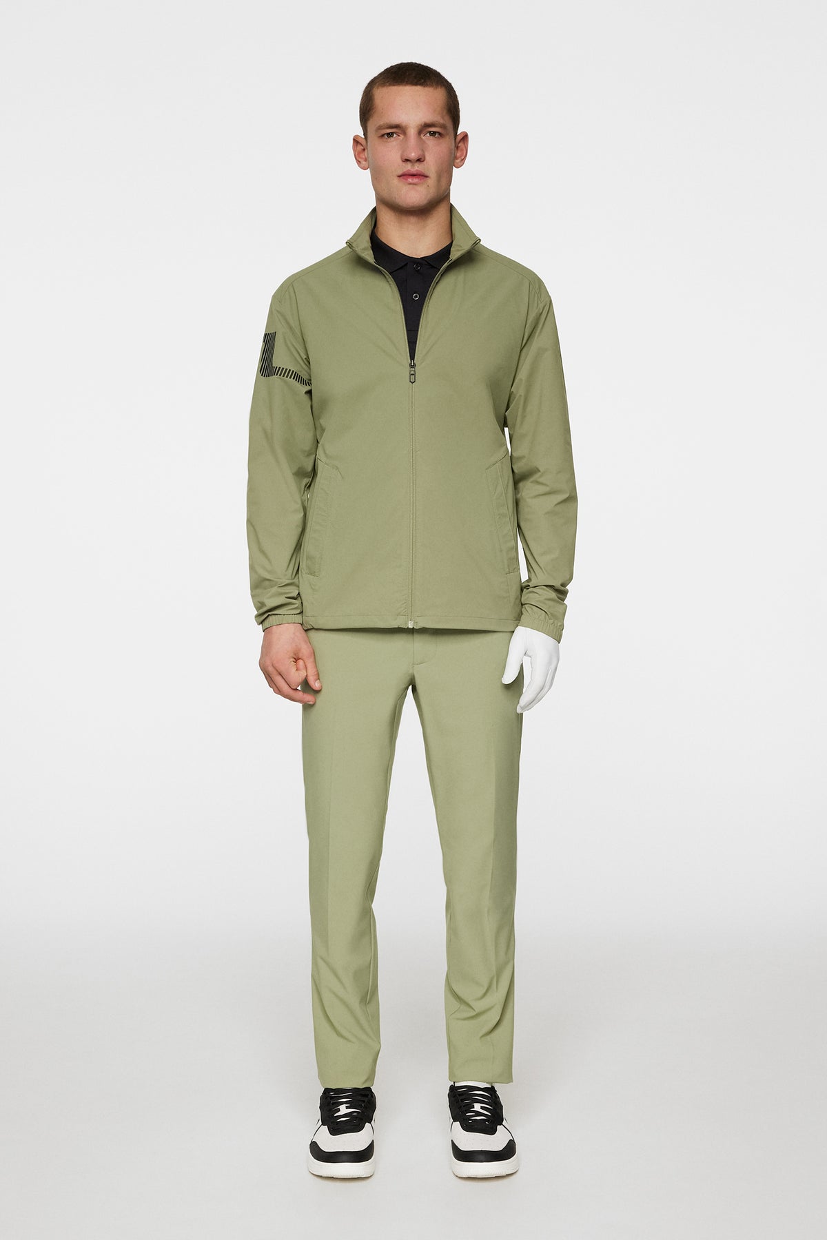 Heath Wind Jacket in Oil Green by J.Lindeberg