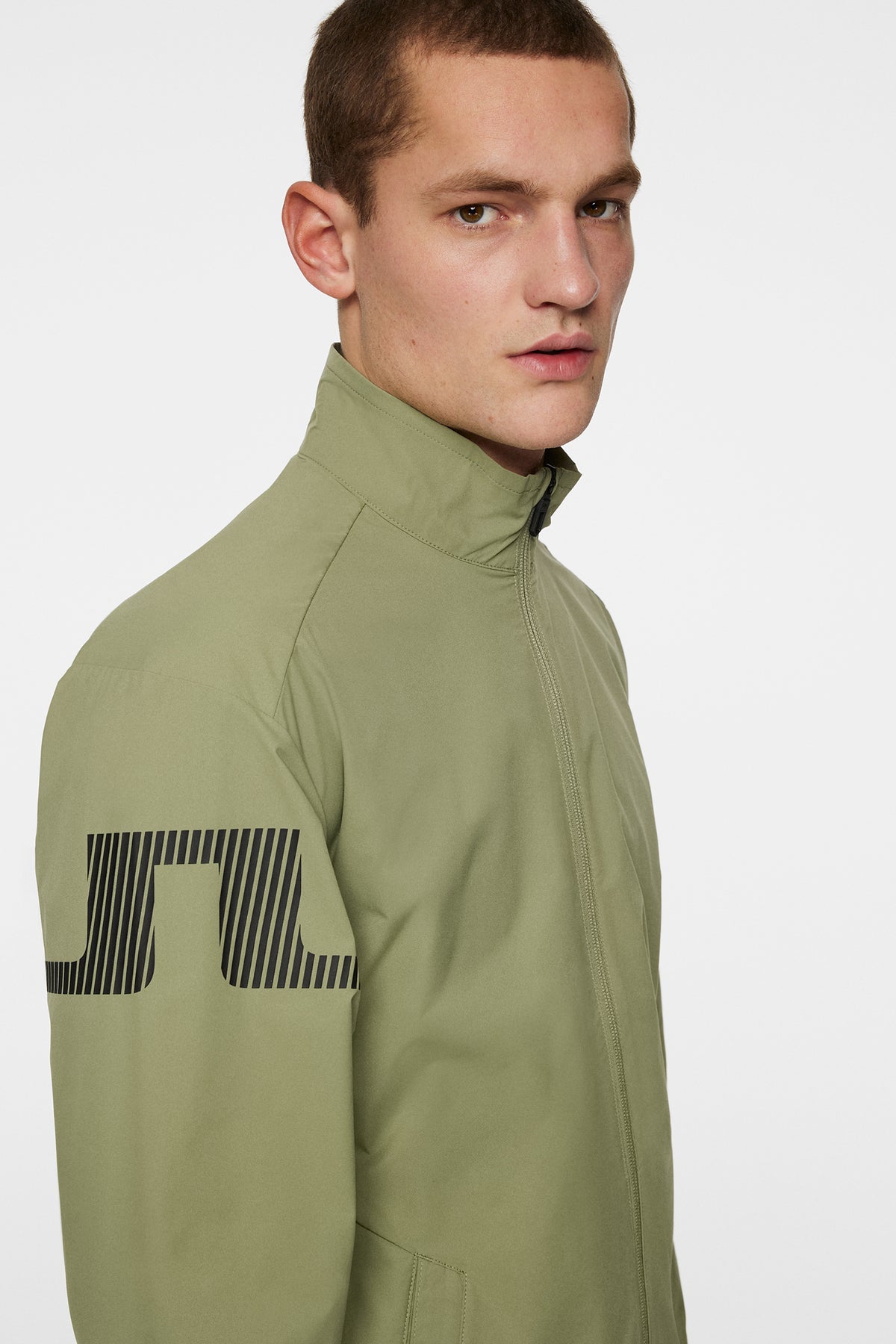Heath Wind Jacket in Oil Green by J.Lindeberg