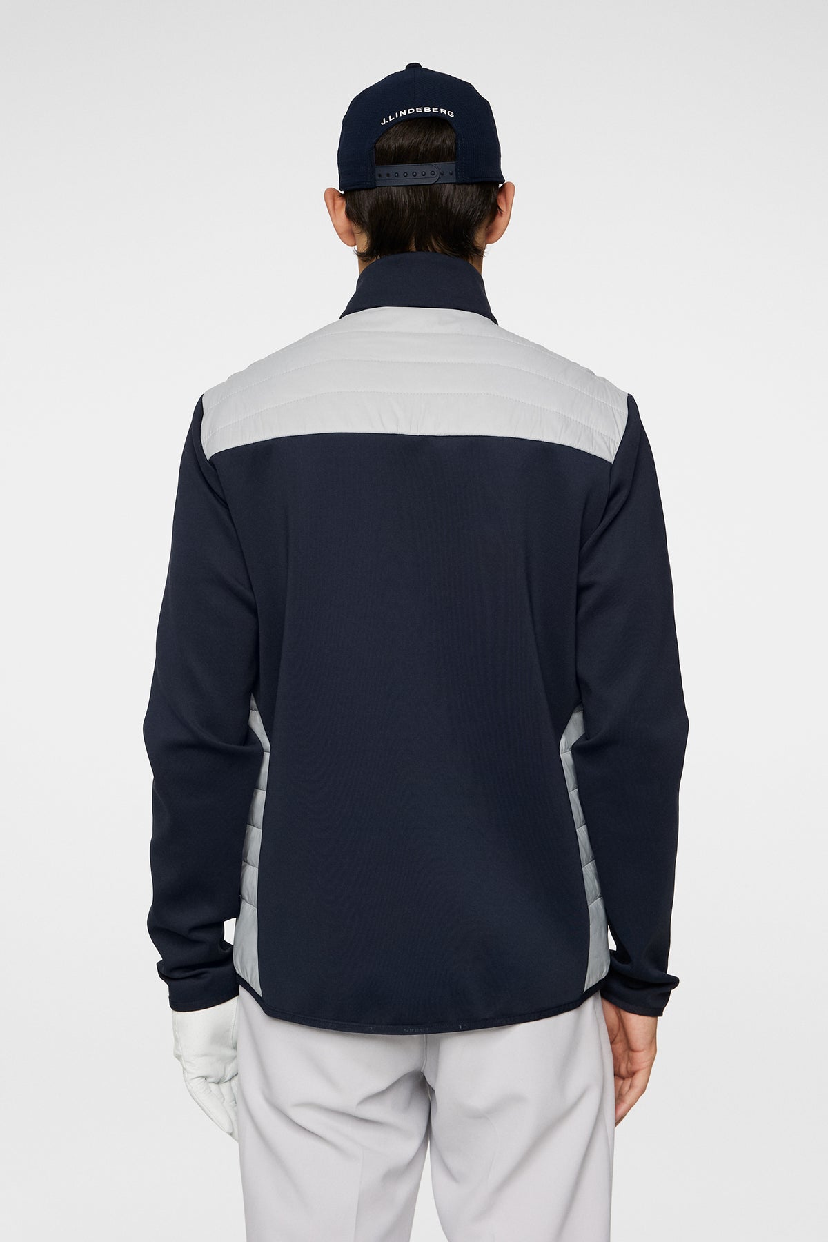 Holden Quilt Hybrid Jacket in High Rise by J.Lindeberg
