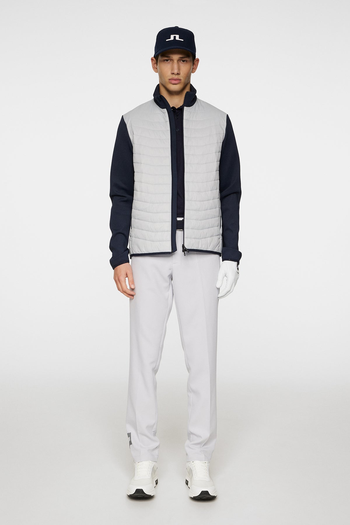 Holden Quilt Hybrid Jacket in High Rise by J.Lindeberg