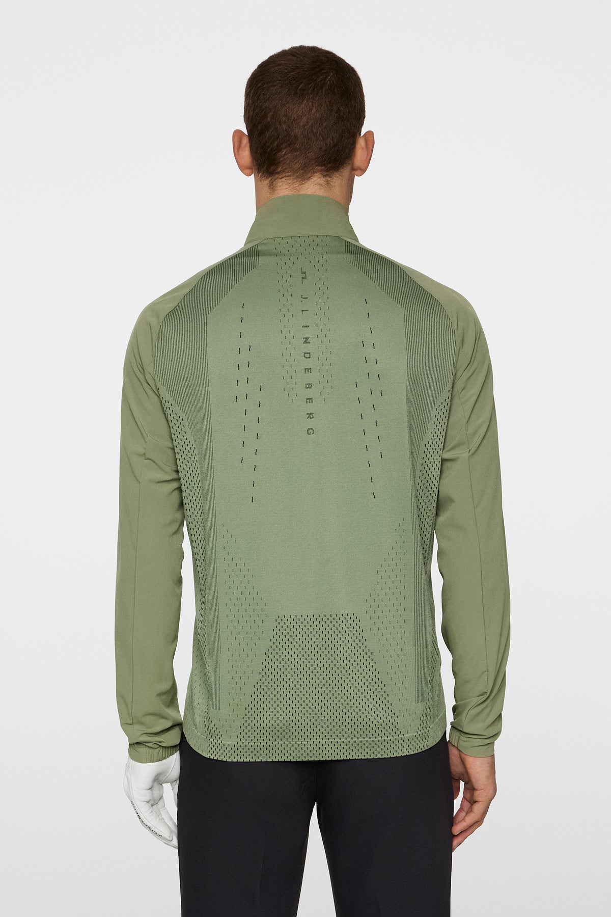 Tech Hybrid Softshell Jacket in Oil Green by J.Lindeberg